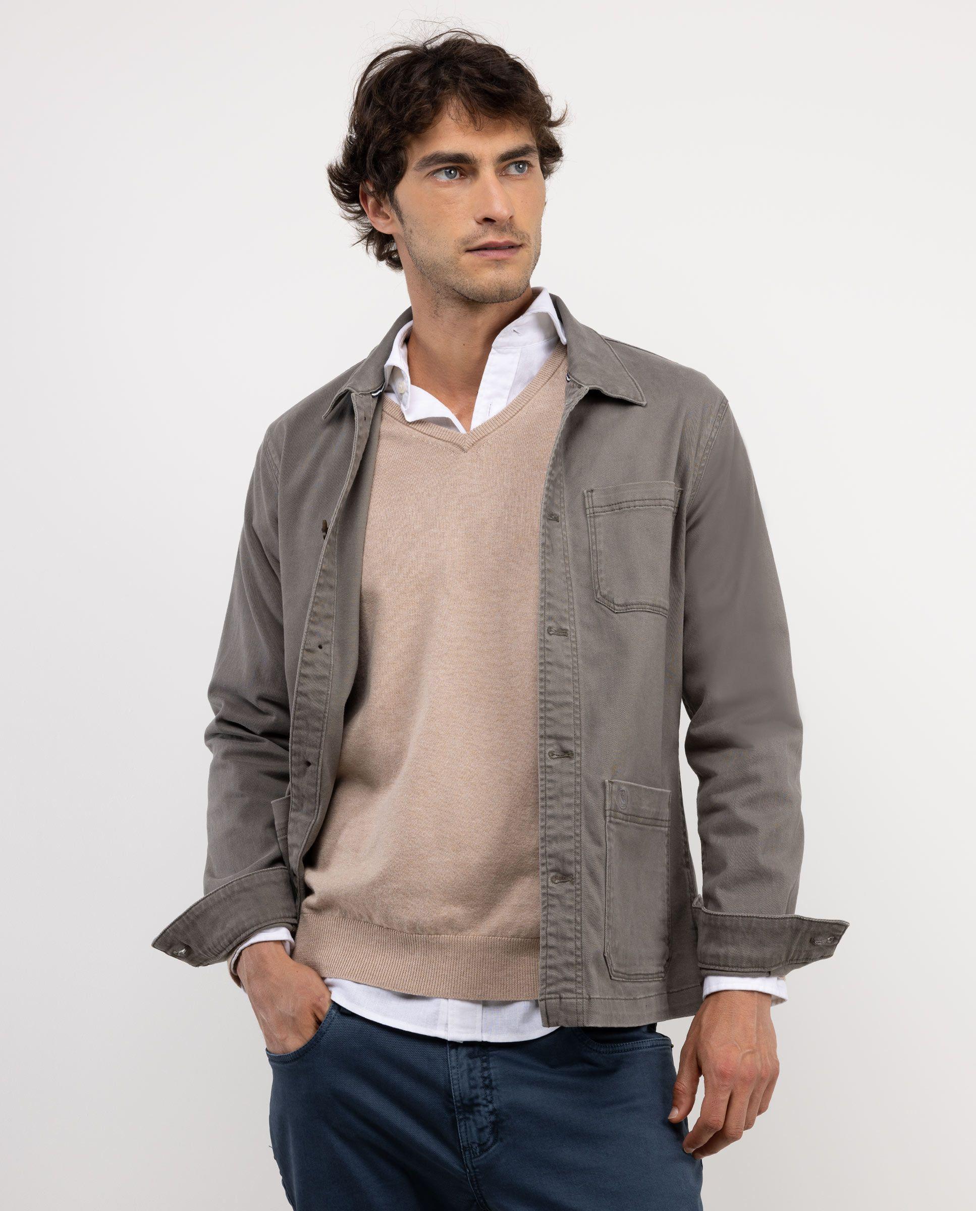 Sobrecamisa Algodón Verde HOMBRE OI 25-1