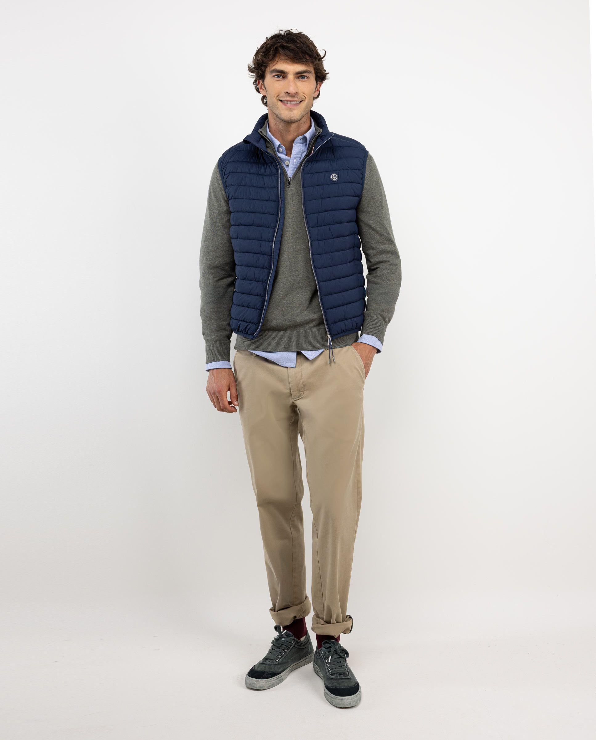 Chaleco Acolchado Básico Marino HOMBRE OI 25-1