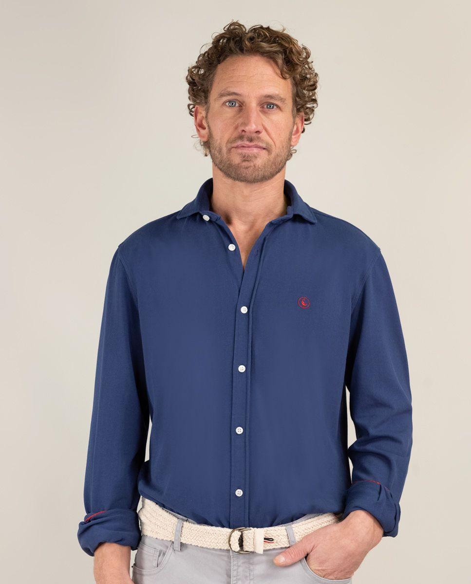 Camisa Piqué Marino HOMBRE PV 25-0