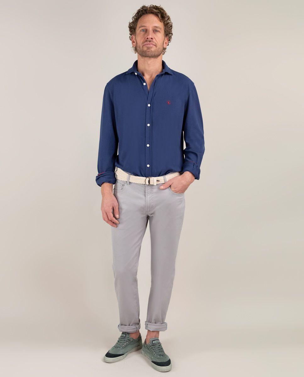 Camisa Piqué Marino HOMBRE PV 25-1