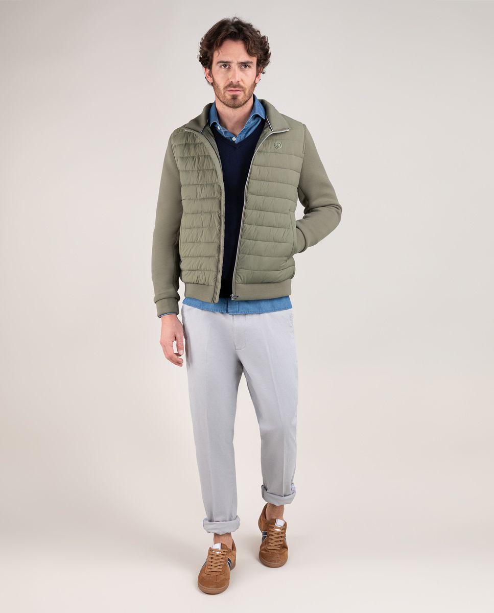 Cazadora Acolchada Mangas Punto Verde HOMBRE PV 25-1