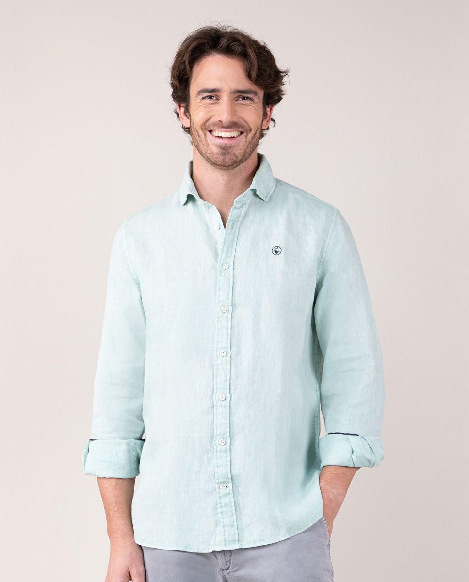 Camisa Lino Verde Claro LATAM HOMBRE OI 24-0