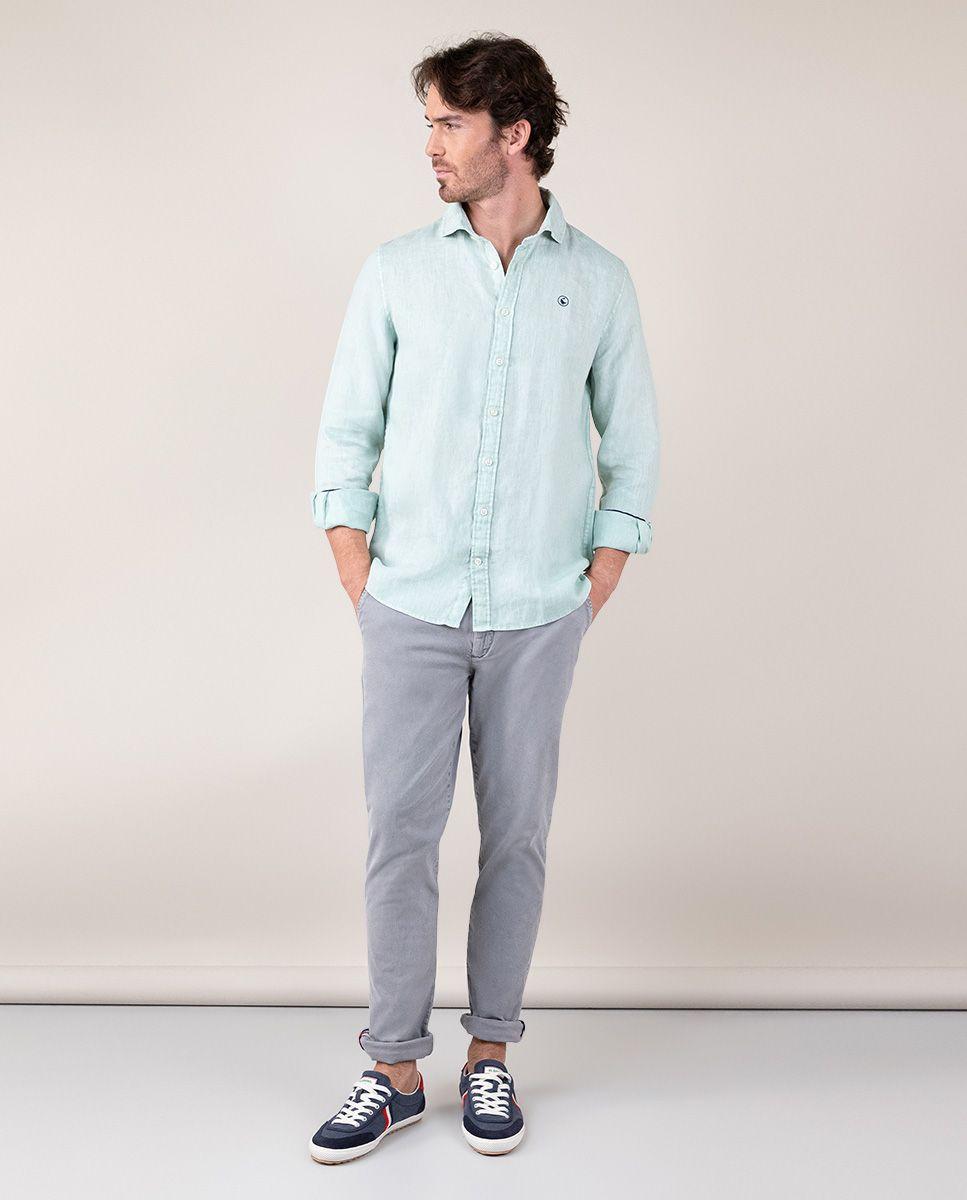 Camisa Lino Verde Claro LATAM HOMBRE OI 24-1