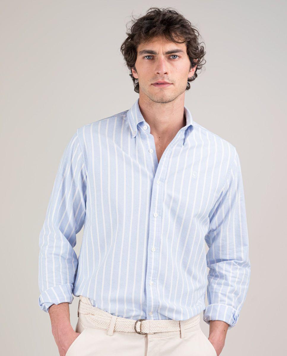 Camisa Oxford Butcher Celeste HOMBRE PV 25-0
