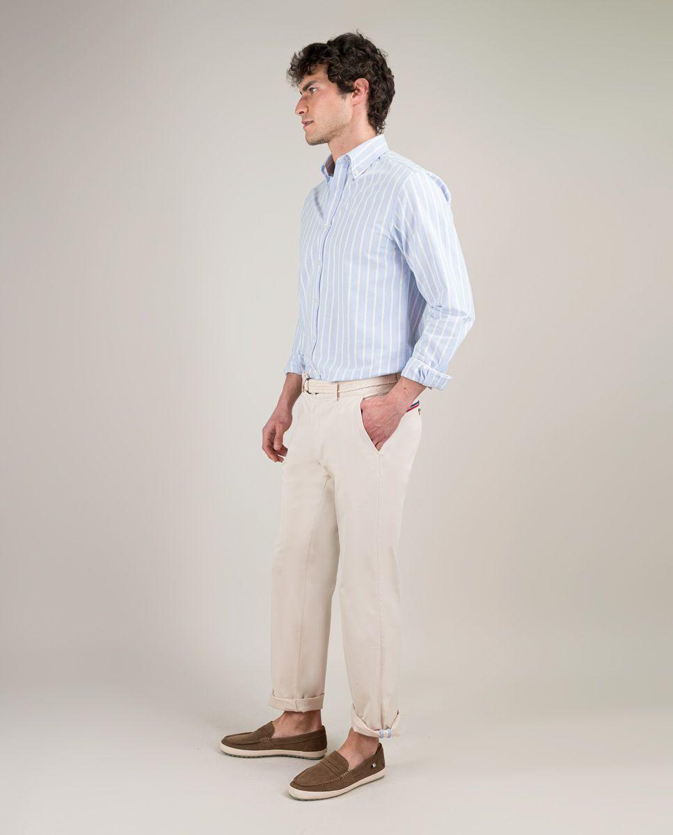 Camisa Oxford Butcher Celeste HOMBRE PV 25-2