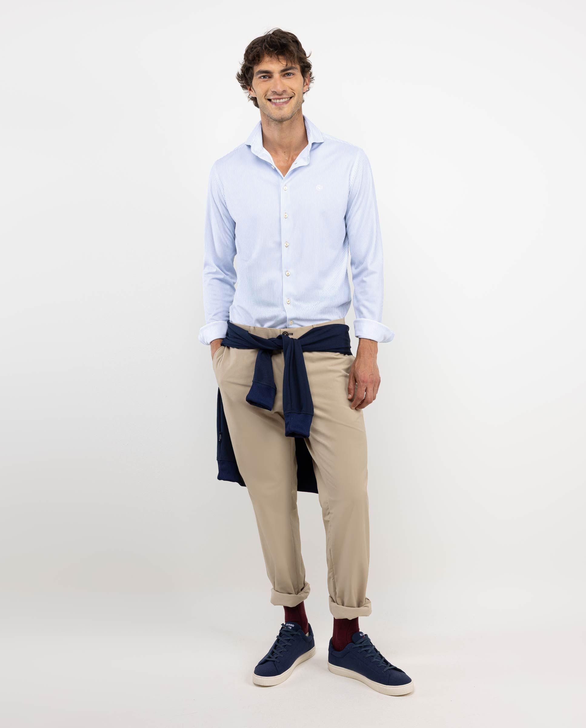 Camisa Sepiia Raya Yale Azul HOMBRE OI 25-0