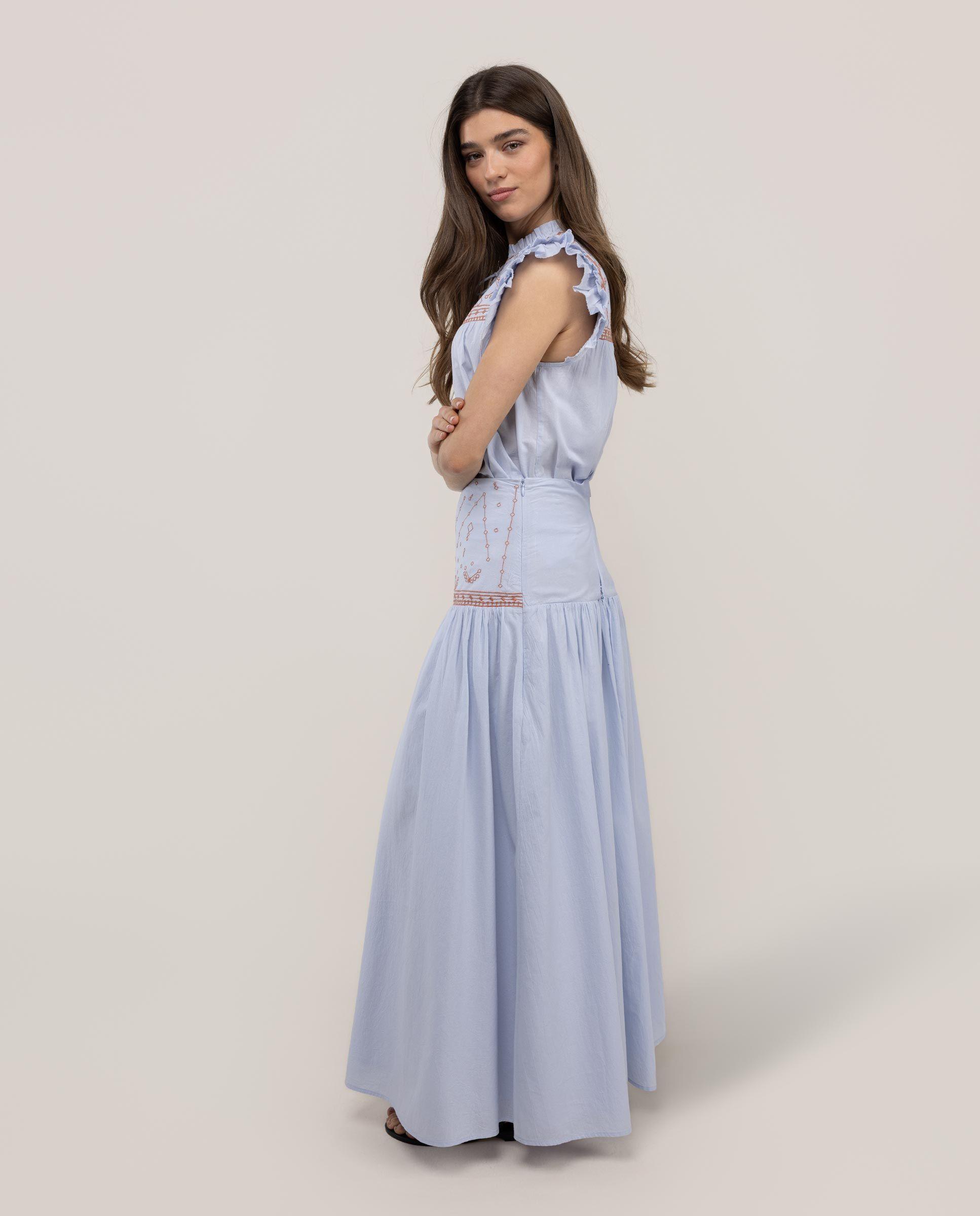 Blusa Alice Bordados Azul MUJER PV 26-2