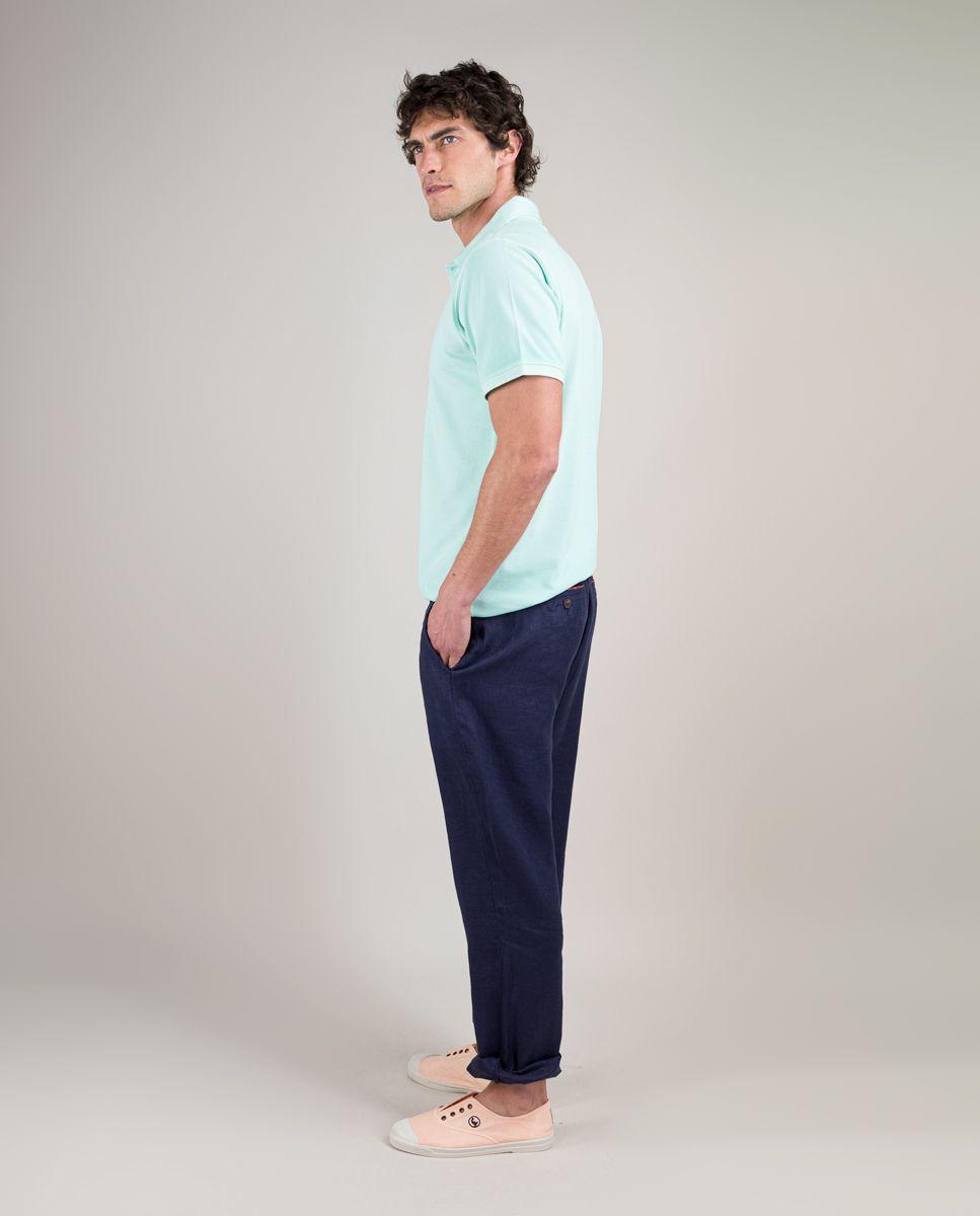 Polo Piqué Garment Dyed Aguamarina HOMBRE PV 25-2