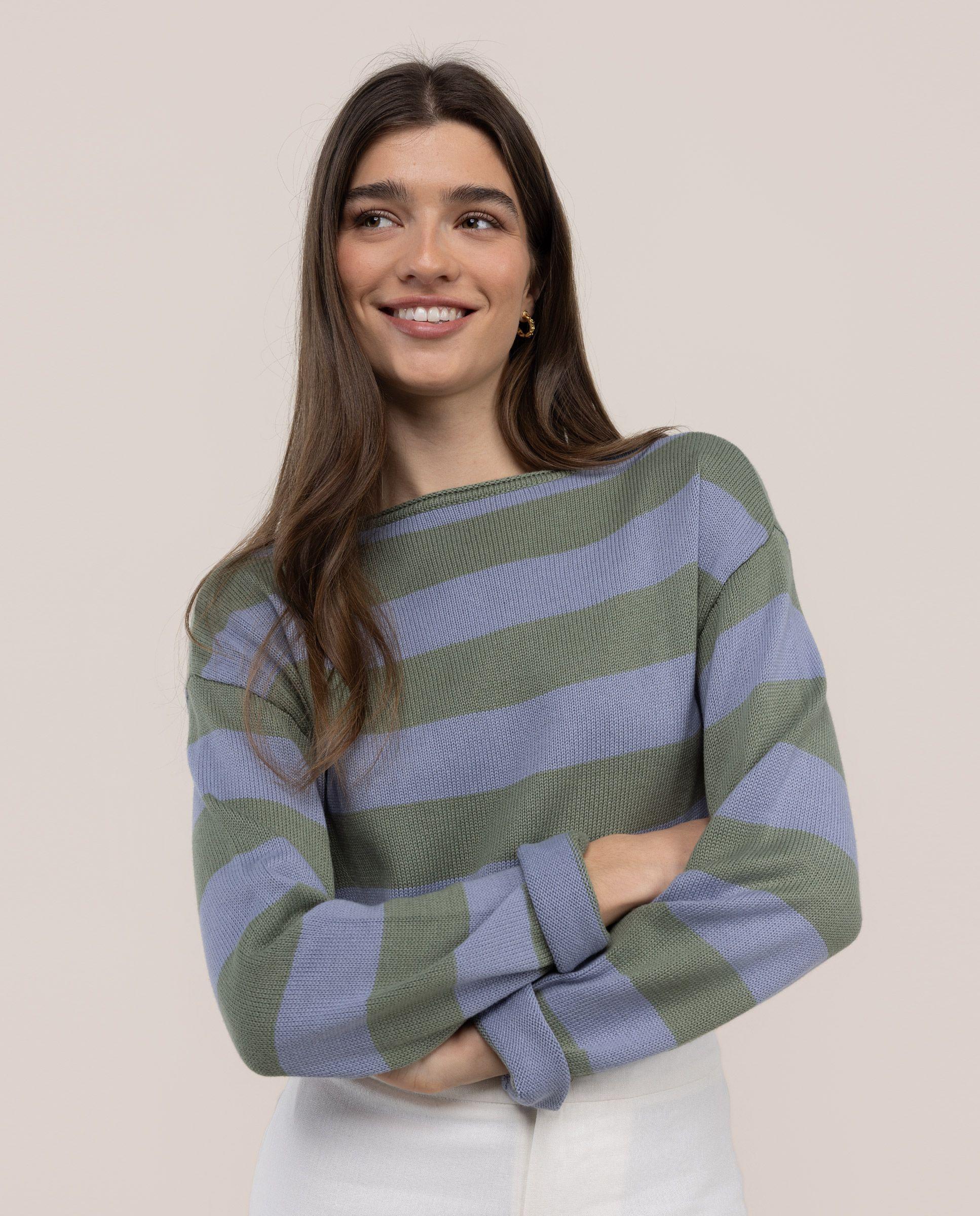 Jersey Molly Rayas Azul MUJER PV 26-2