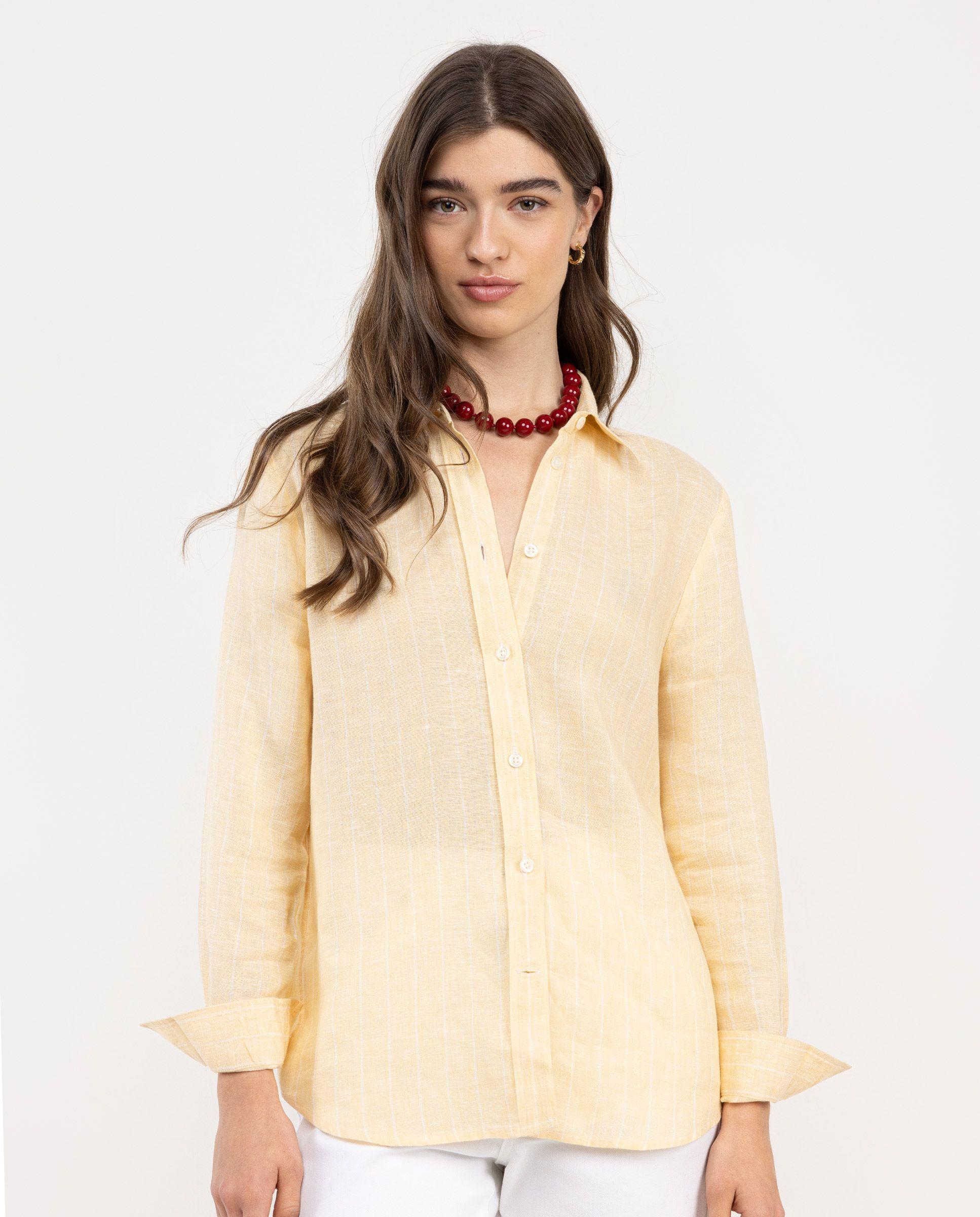 Camisa Rose Lino Amarillo MUJER PV 26-0