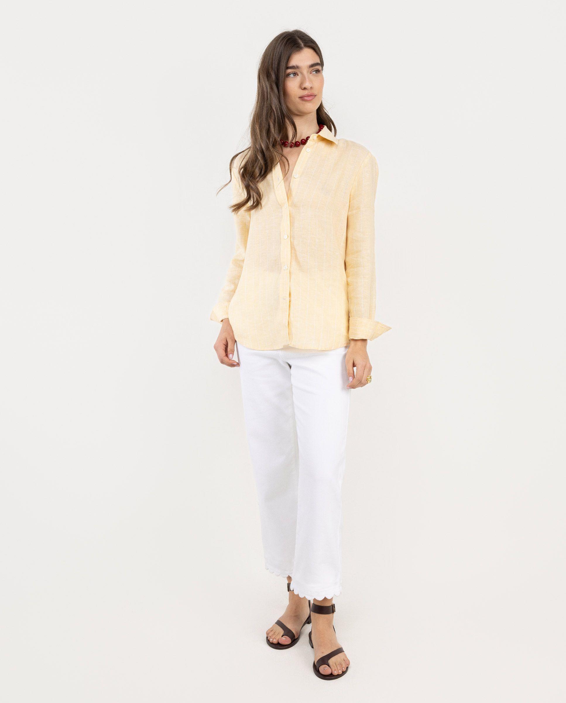 Camisa Rose Lino Amarillo MUJER PV 26-2