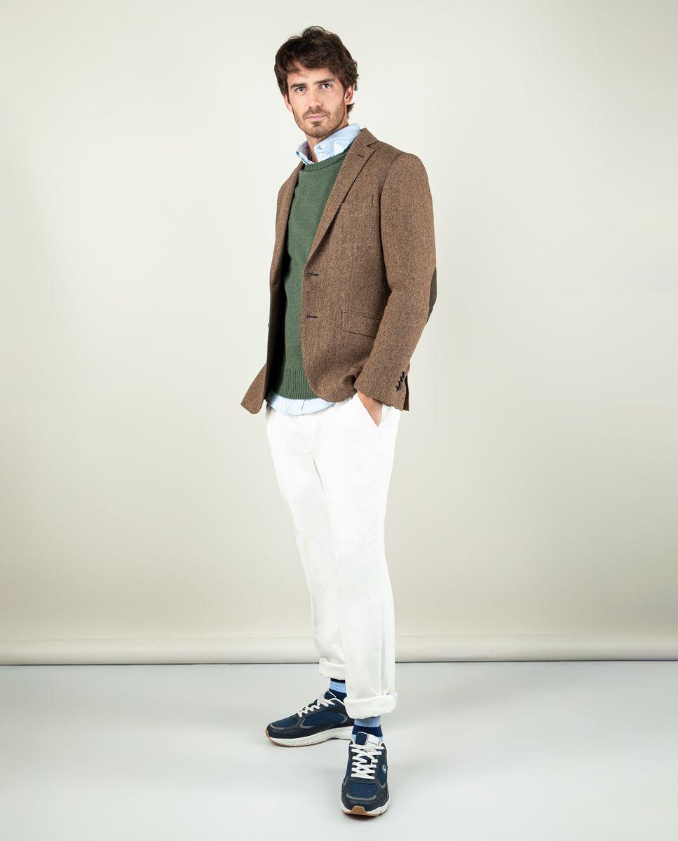 Americana Espiga Lana Camel-1