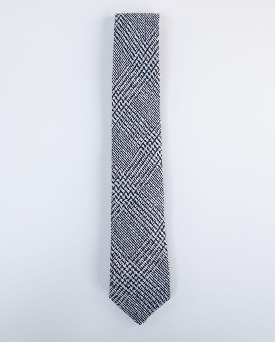 Corbata Cuadro Gales Azul-0