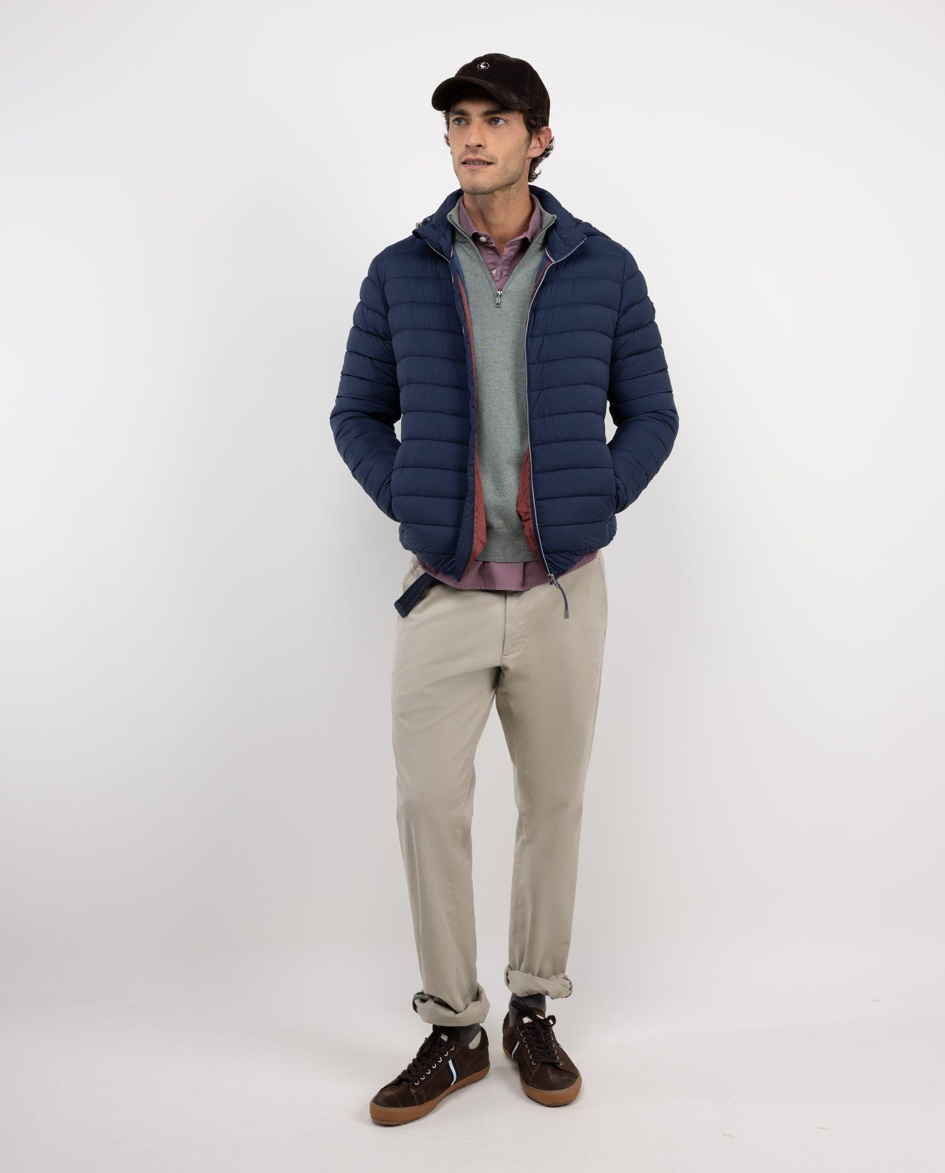 Chaqueta Acolchada Básica Marino HOMBRE OI 25-1