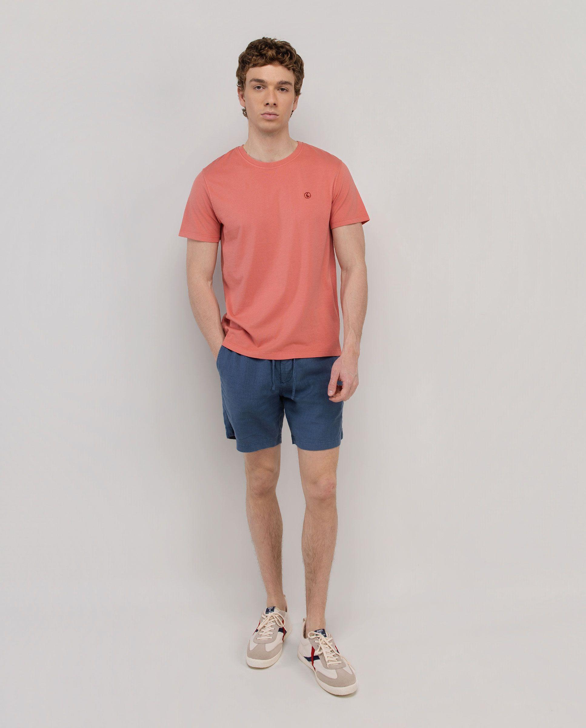 Camiseta Básica Garment Dyed Rojo HOMBRE PV 26-2