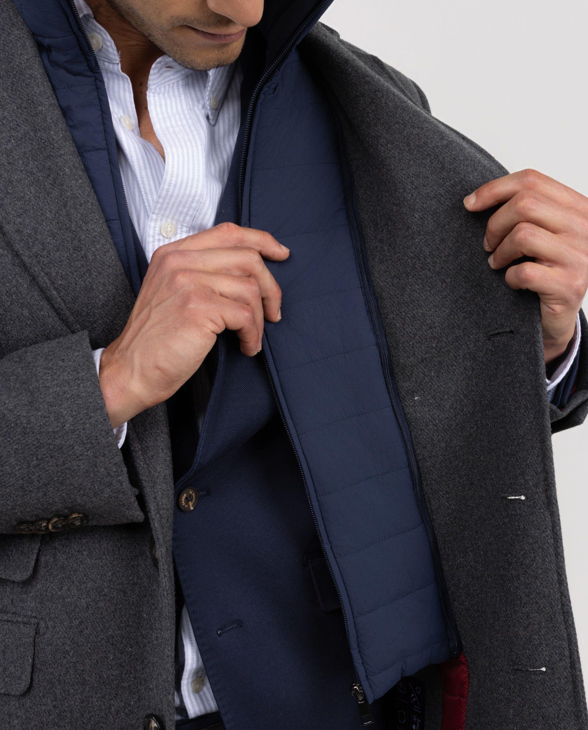 Abrigo Paño Liso Gris HOMBRE OI 25-3