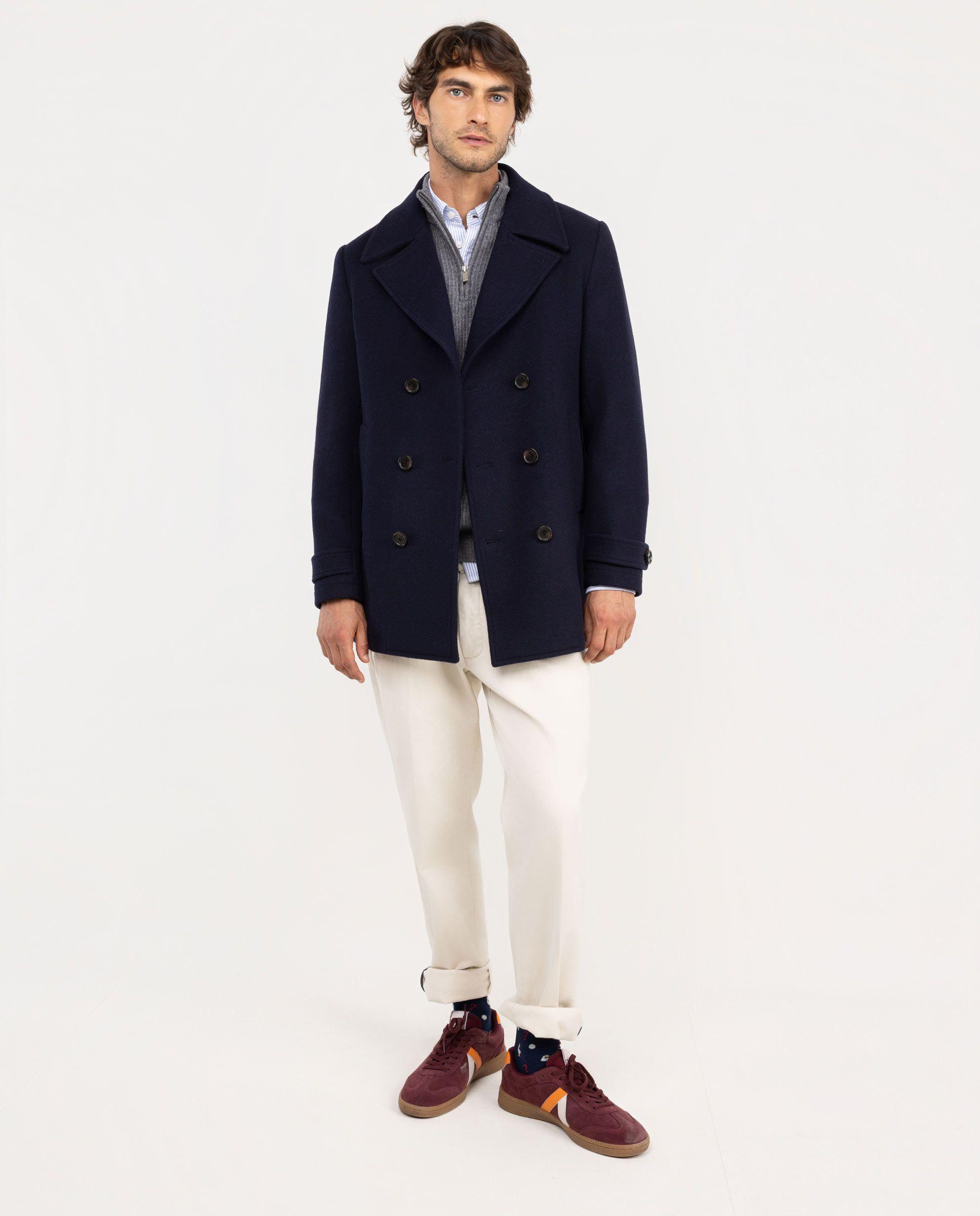 Chaquetón Cruzado Marino HOMBRE OI 25-2