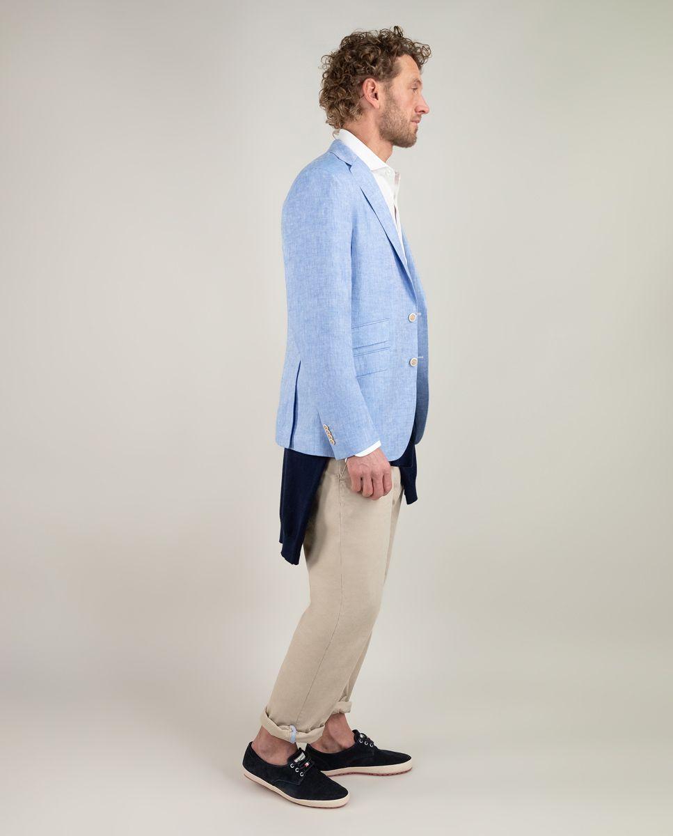 Americana Lino Oxford Azul HOMBRE PV 25-2