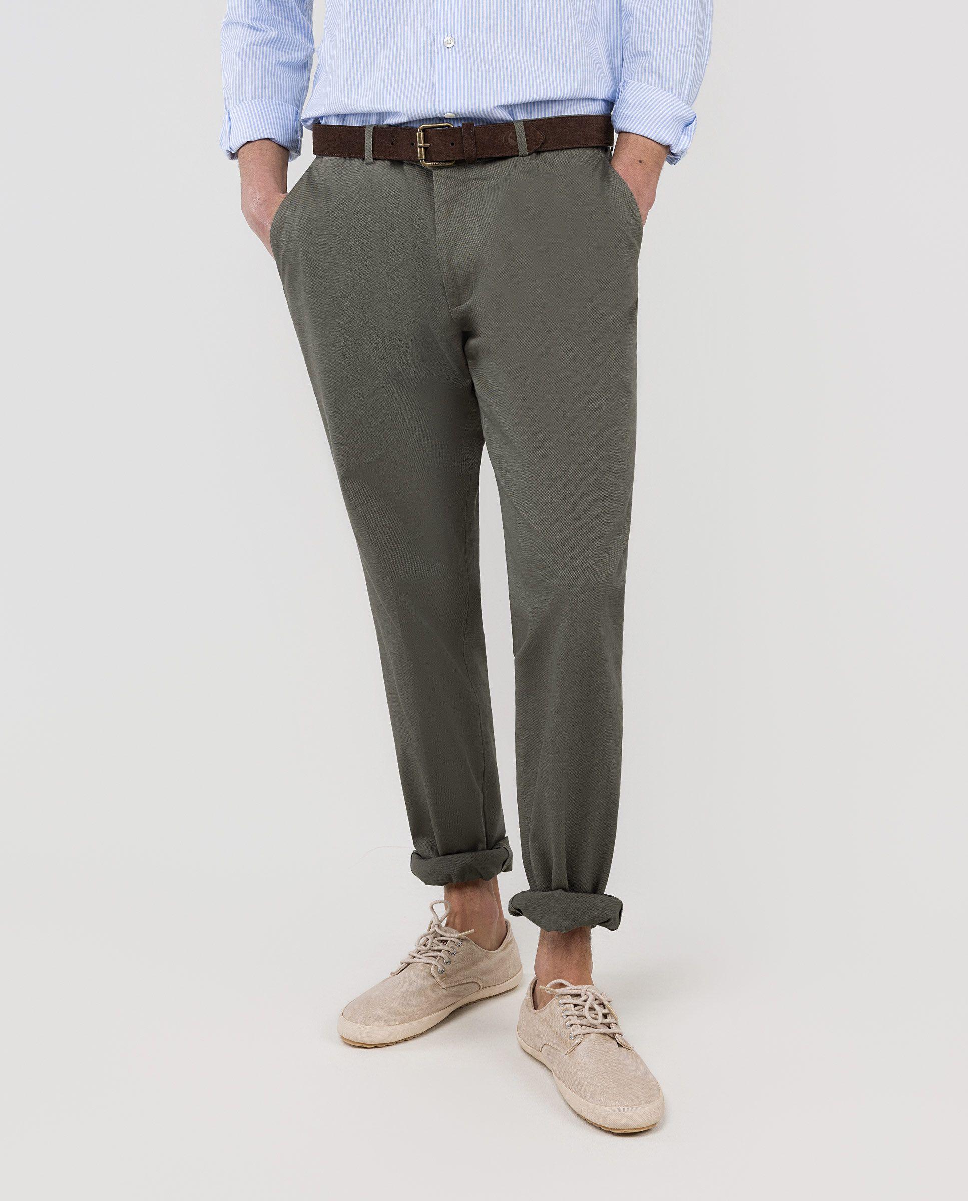 Pantalón Estructura Lavada Verde HOMBRE PV 26-0