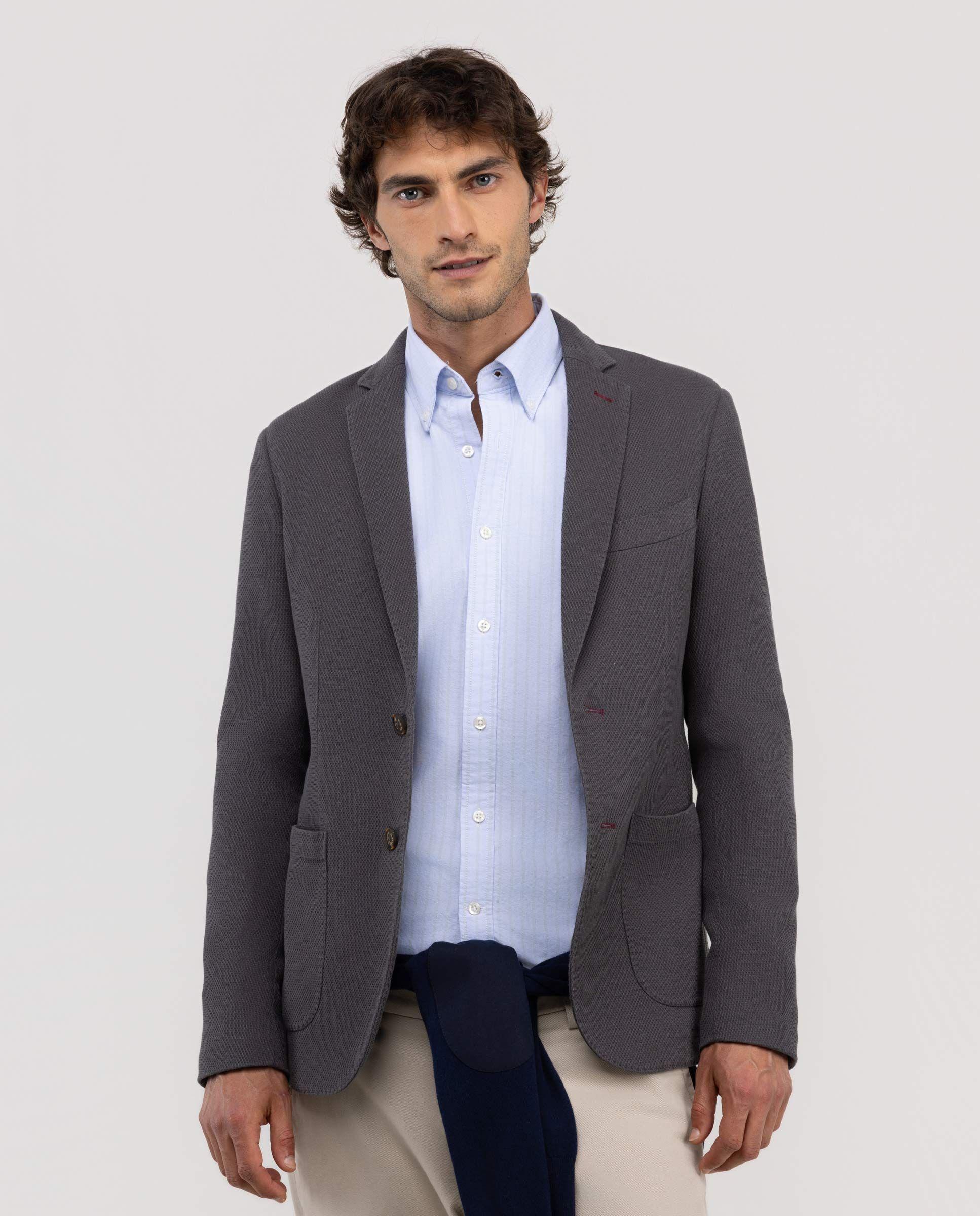 Americana Estructura Gris HOMBRE OI 25-0