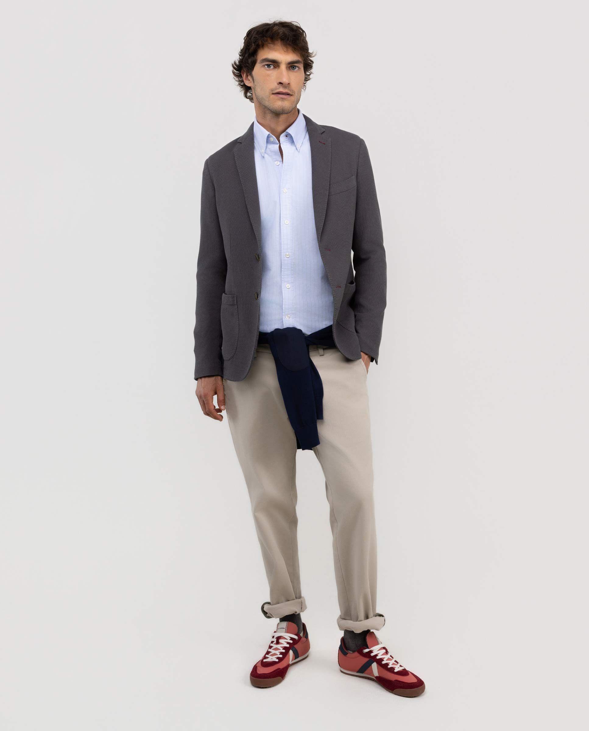 Americana Estructura Gris HOMBRE OI 25-1