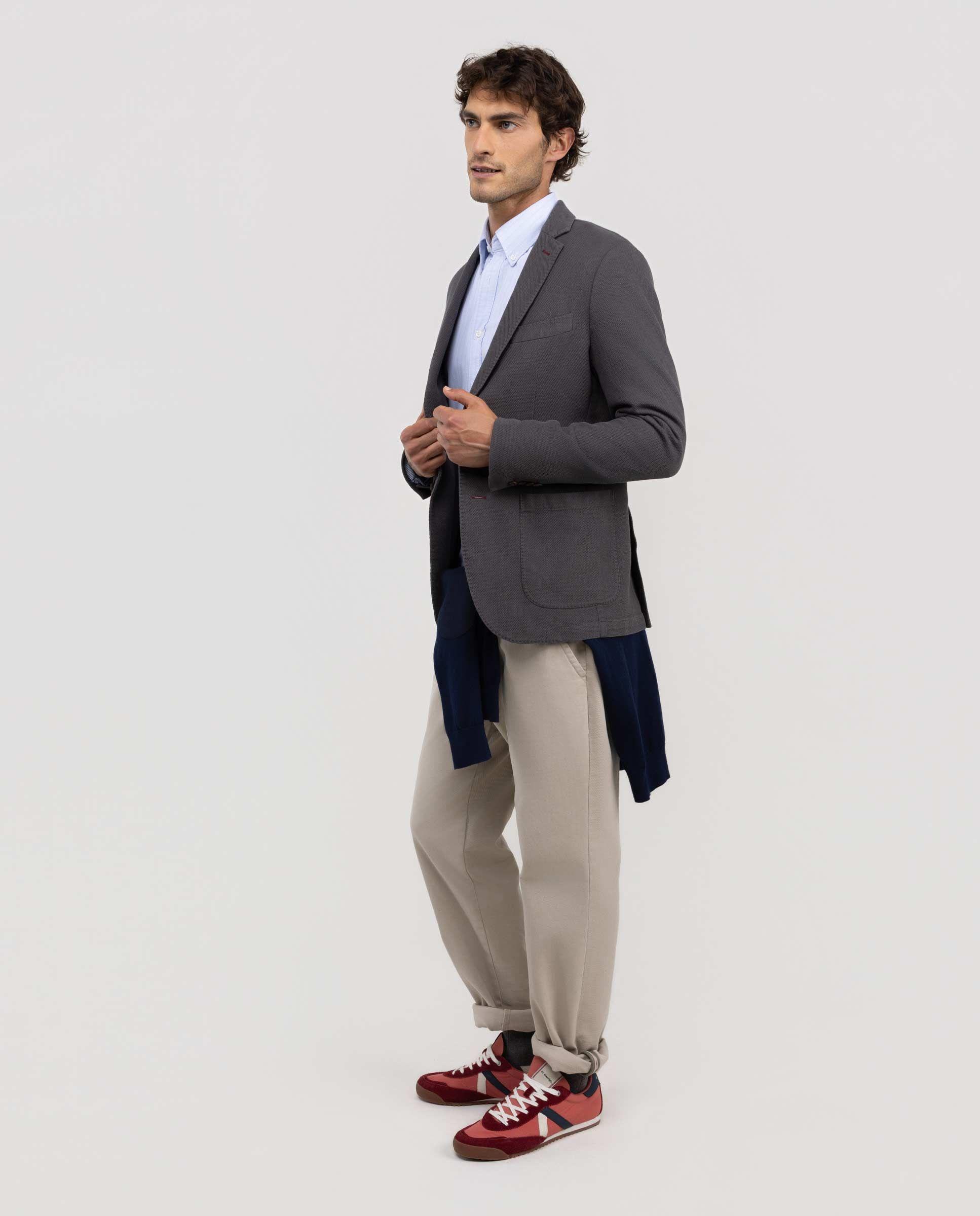 Americana Estructura Gris HOMBRE OI 25-2