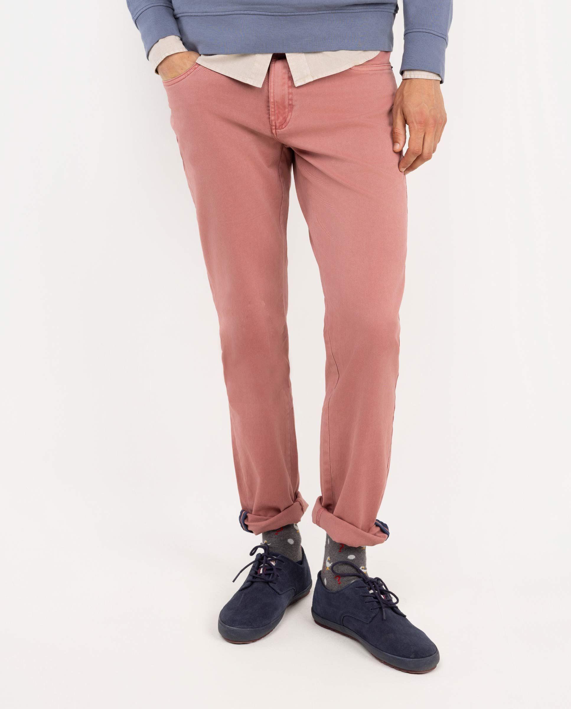 Pantalón 5 Bolsillos Rojo Slim Fit HOMBRE OI 25-2