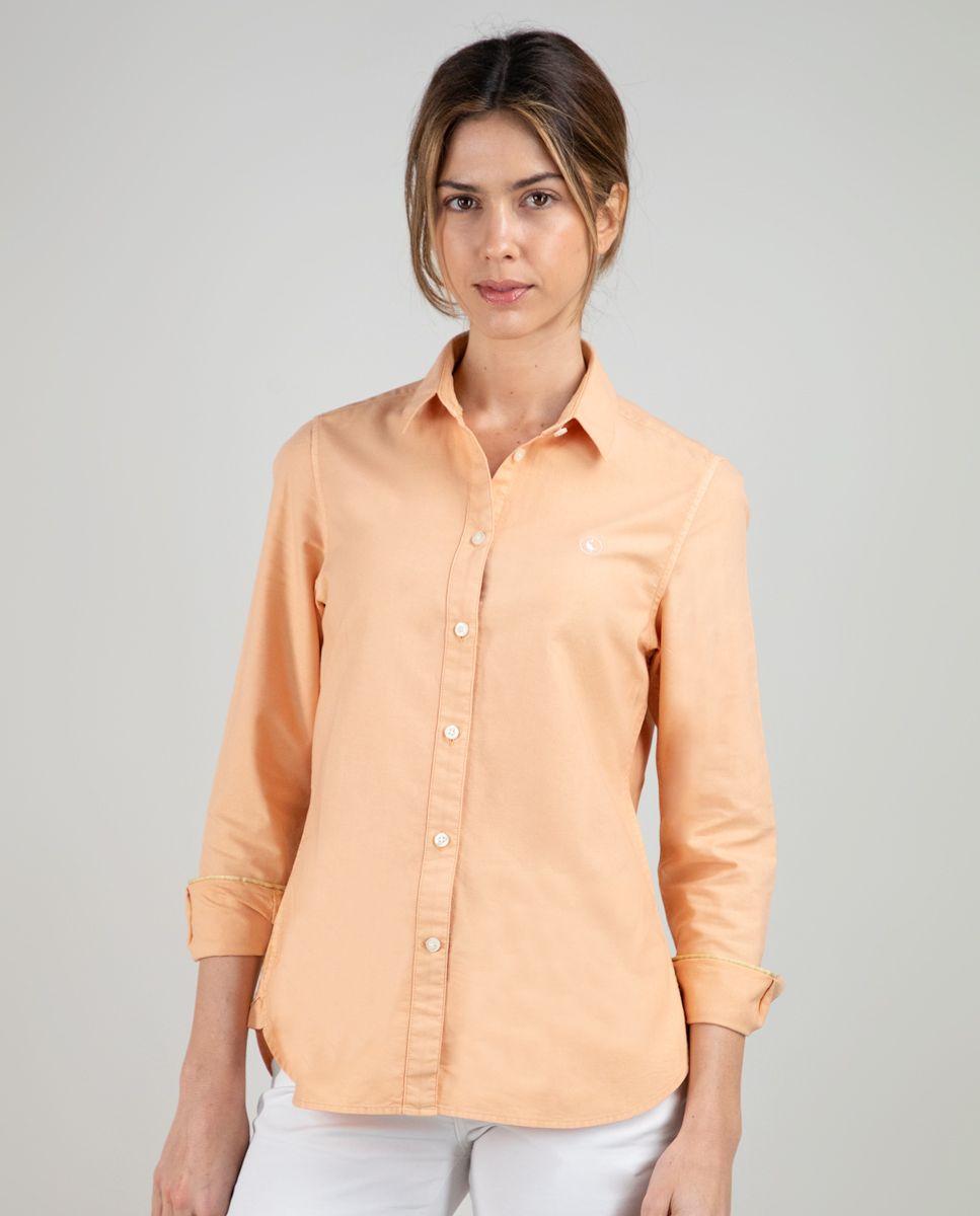 Camisa Algodón Garment Dyed Naranja MUJER PV 25-0