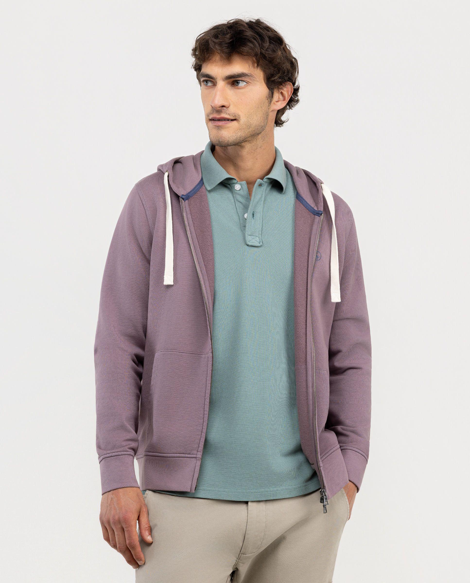 Sudadera Zipper Berenjena HOMBRE OI 25-1
