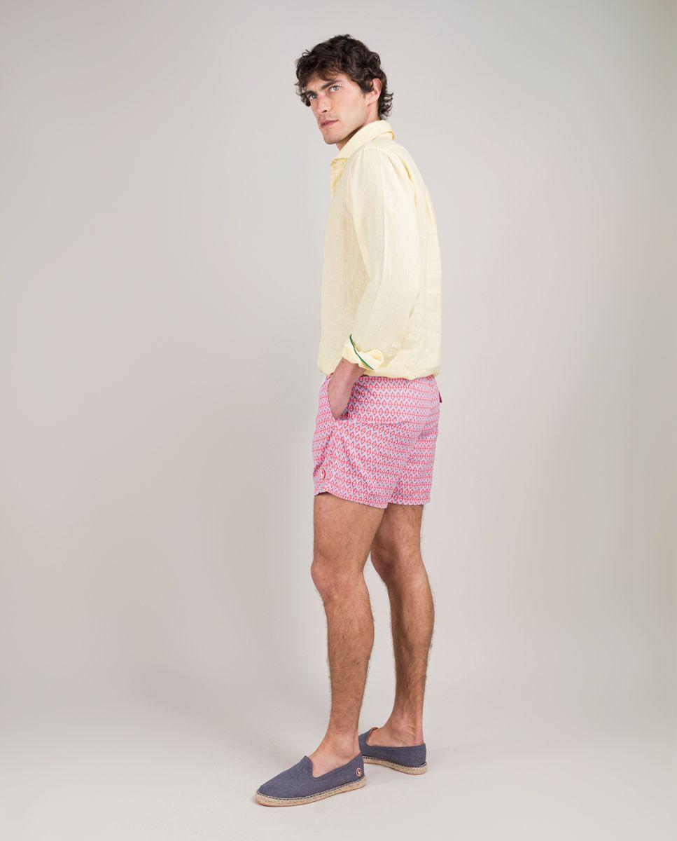 Bañador Print Rojo HOMBRE PV 25-2