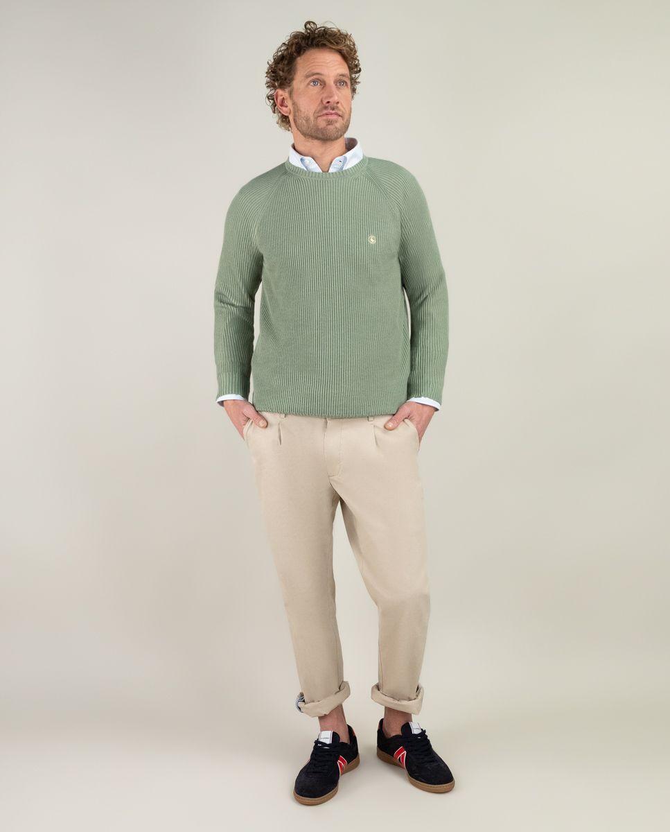 Jersey Punto Inglés Verde HOMBRE PV 25-1