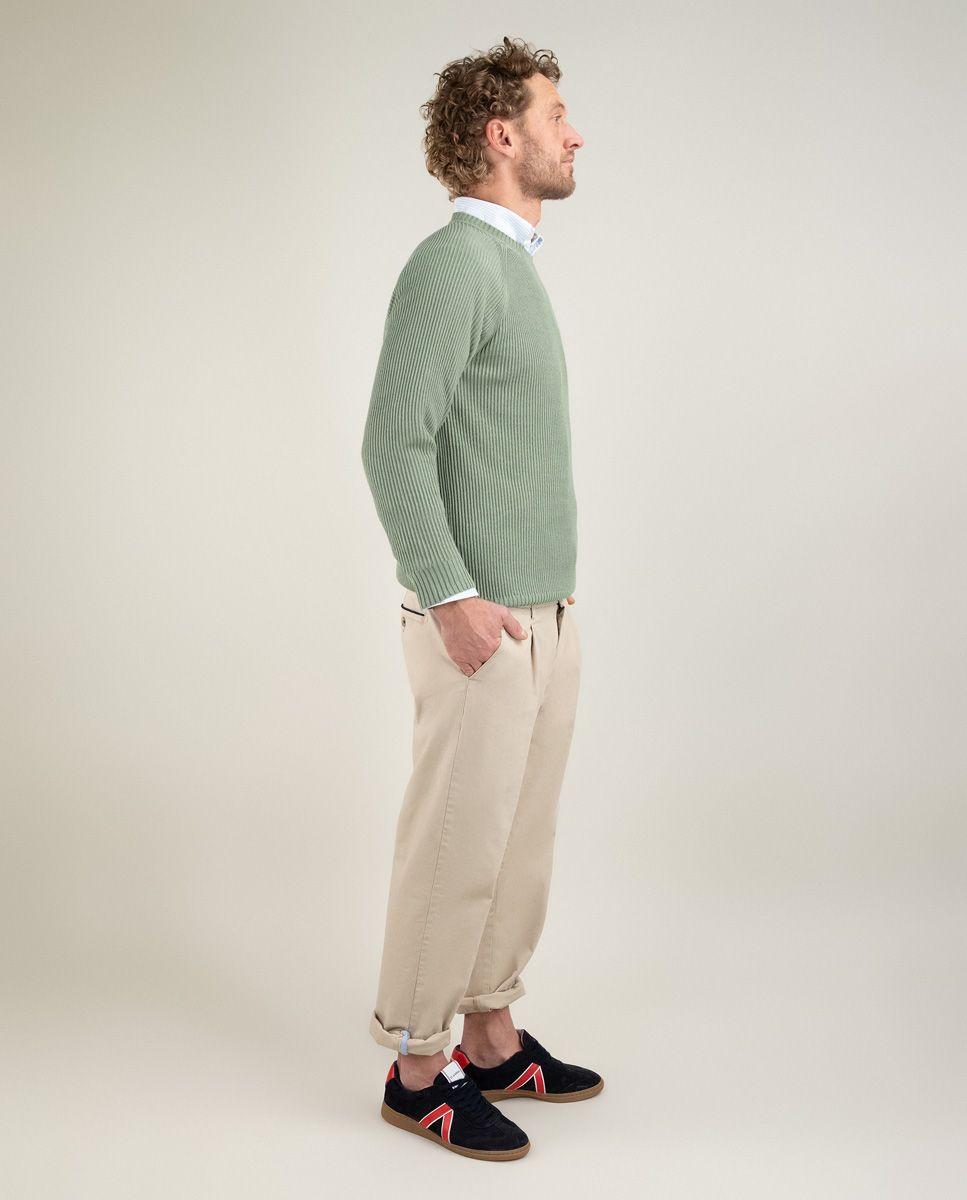 Jersey Punto Inglés Verde HOMBRE PV 25-2