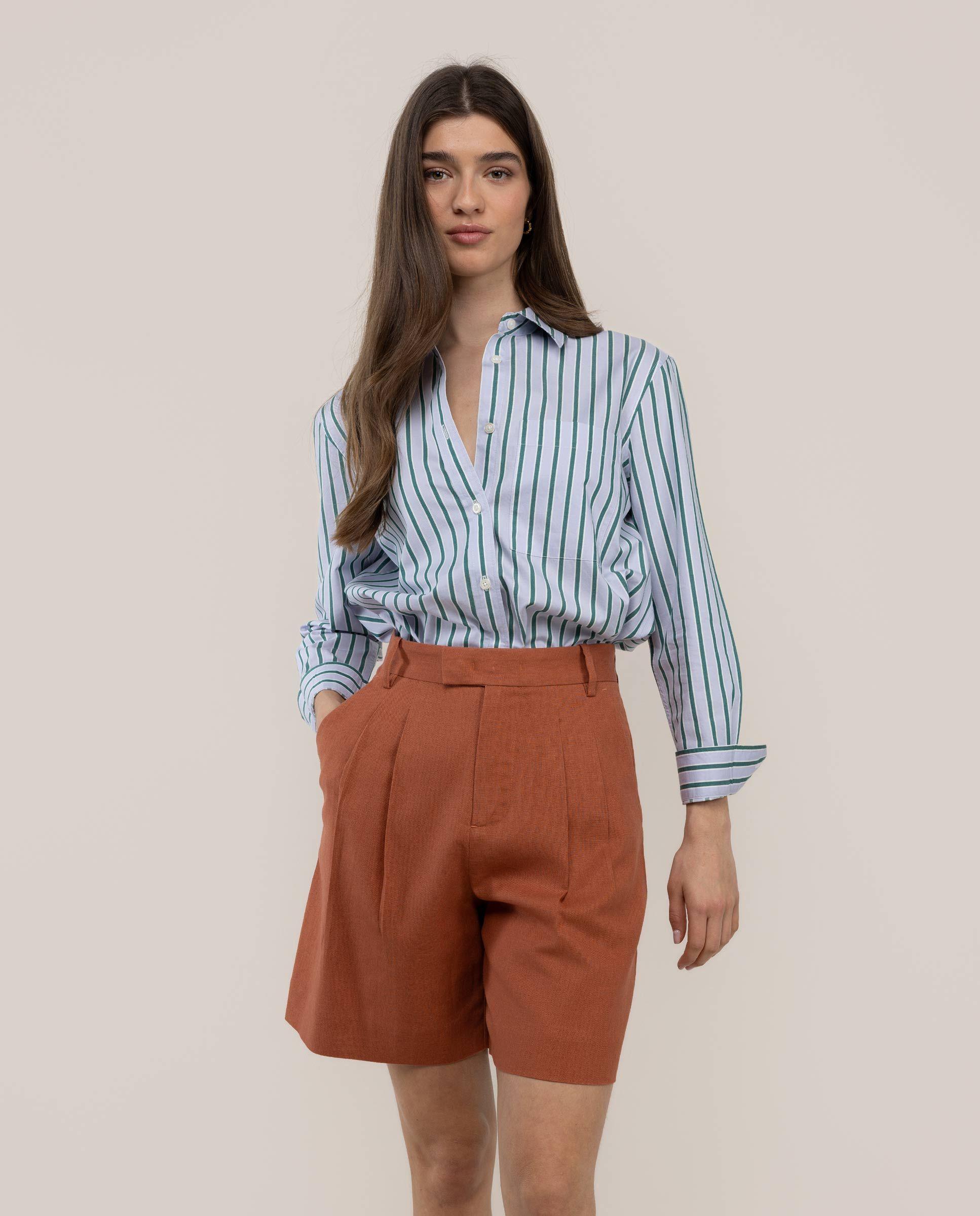 Camisa Jane Raya Verde MUJER PV 26-2