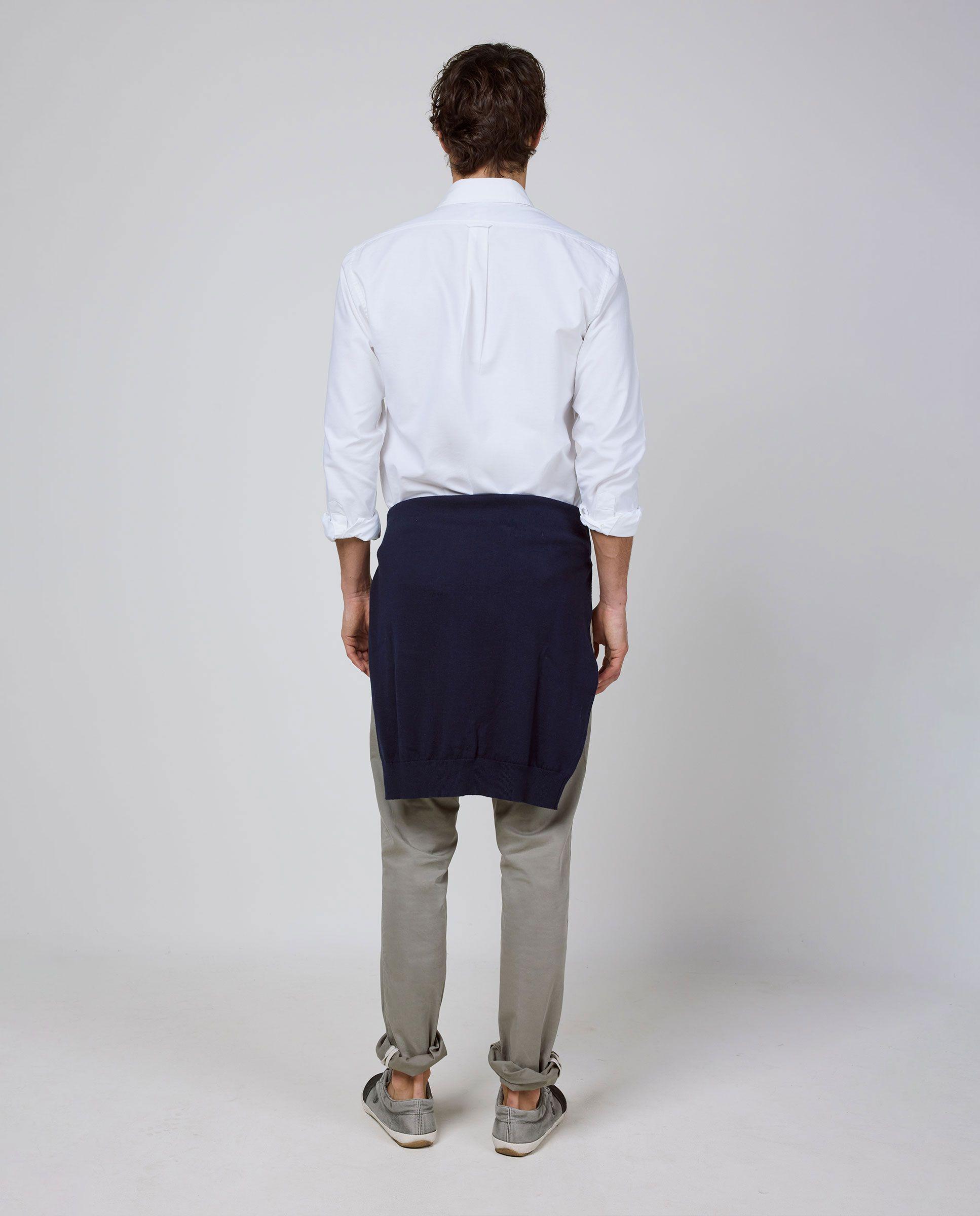 Camisa Algodón Garment Dyed Button Down Blanco HOMBRE PV 26-2