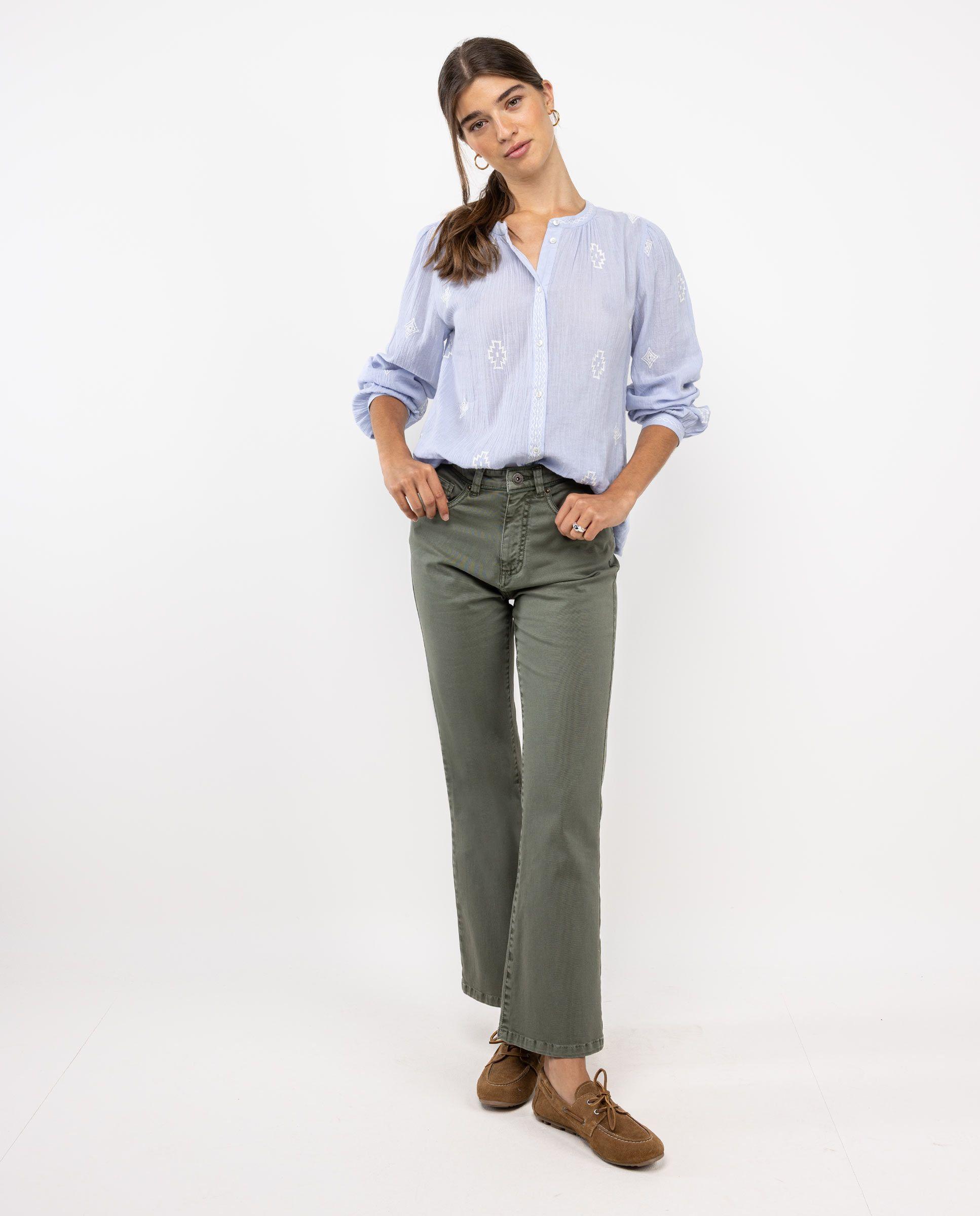 Pantalón 5 Bolsillos Verde MUJER OI 25-2