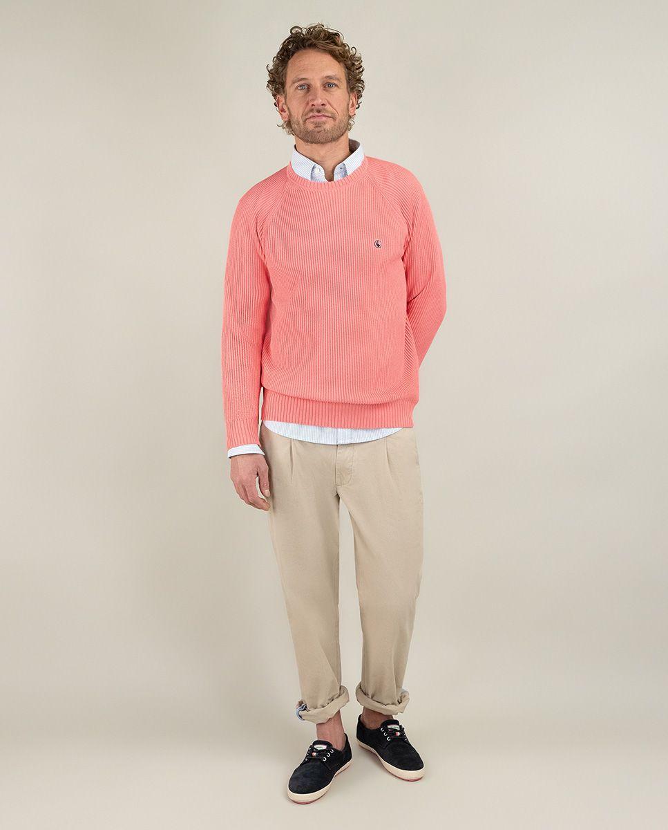 Jersey Punto Inglés Coral HOMBRE PV 25-1