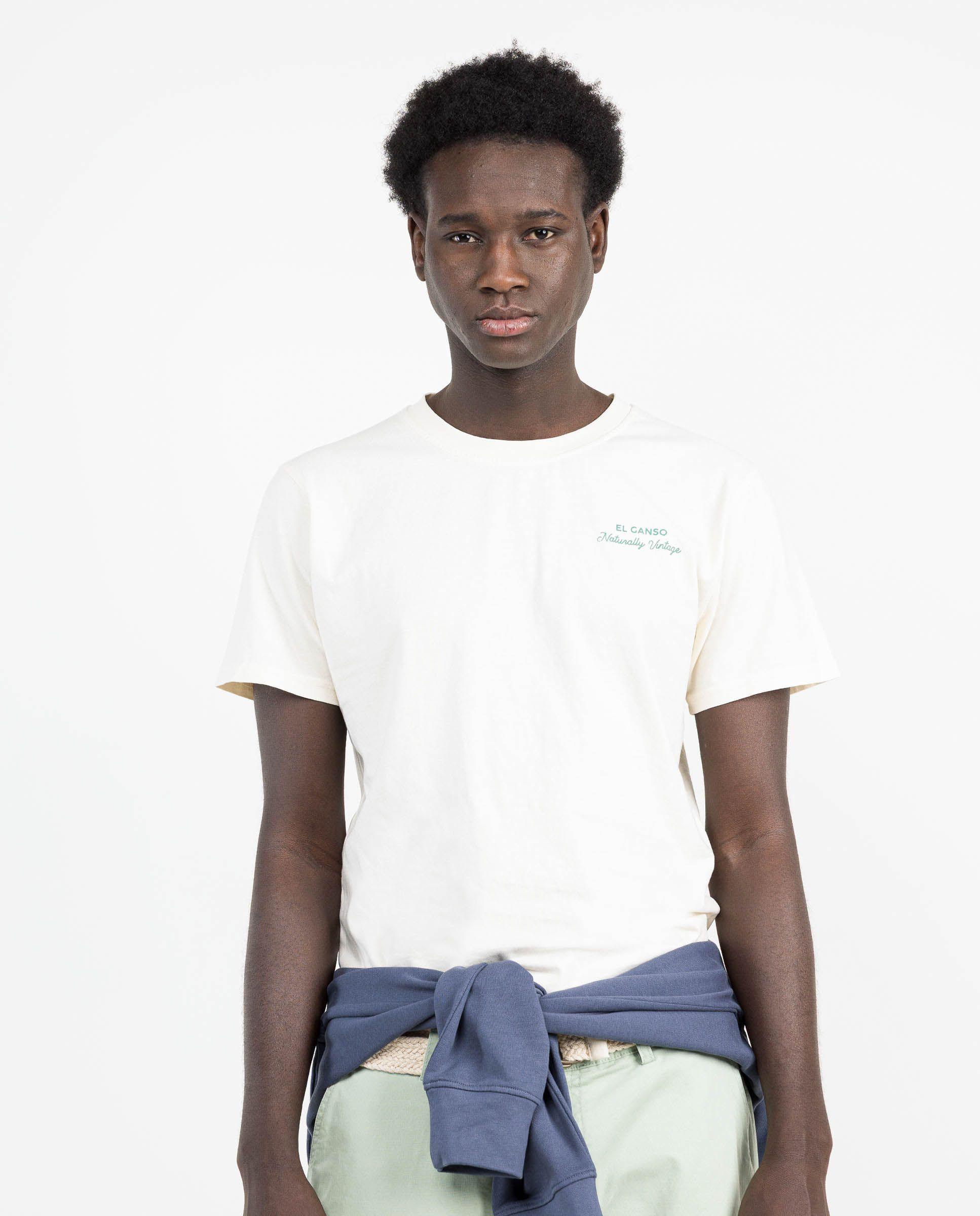 Camiseta Garment Dyed Tinte Natural Cruda HOMBRE PV 25-0