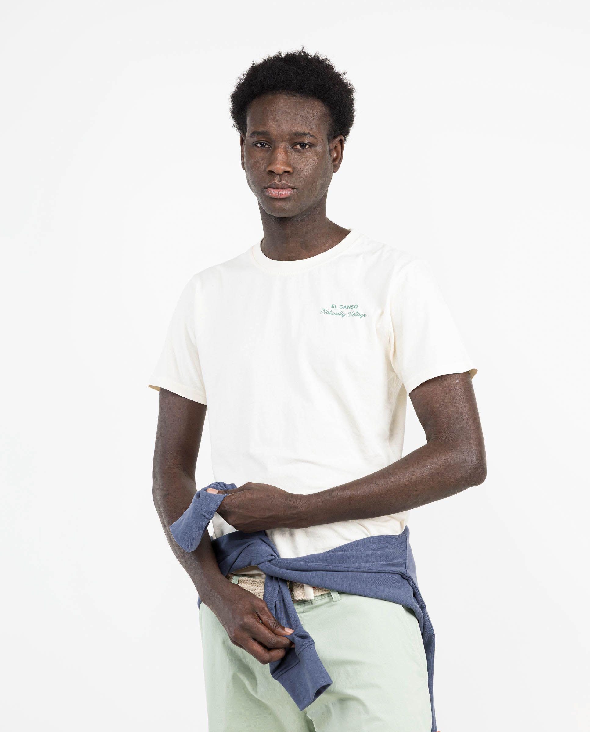 Camiseta Garment Dyed Tinte Natural Cruda HOMBRE PV 25-1