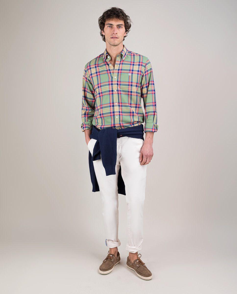 Camisa Tartán Verde HOMBRE PV 25-0