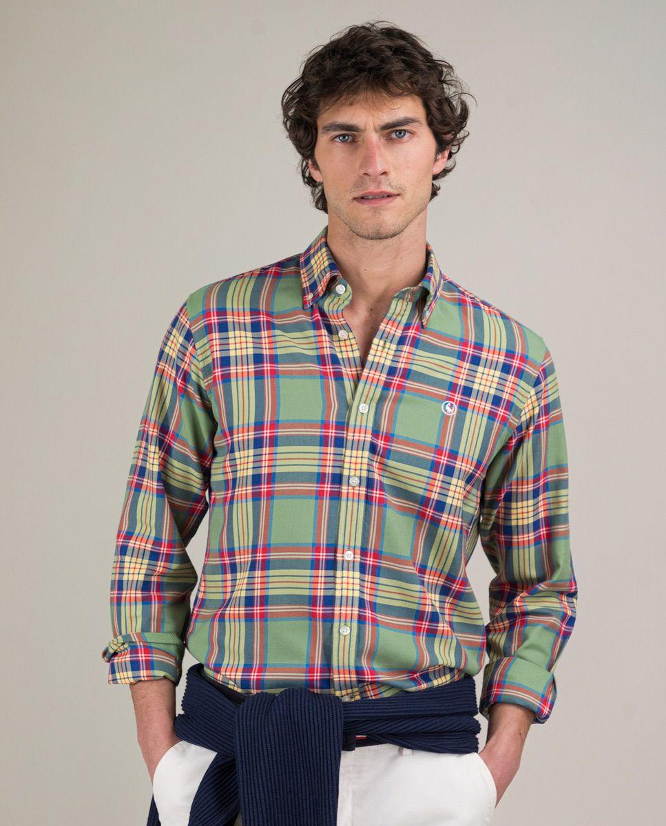 Camisa Tartán Verde HOMBRE PV 25-1