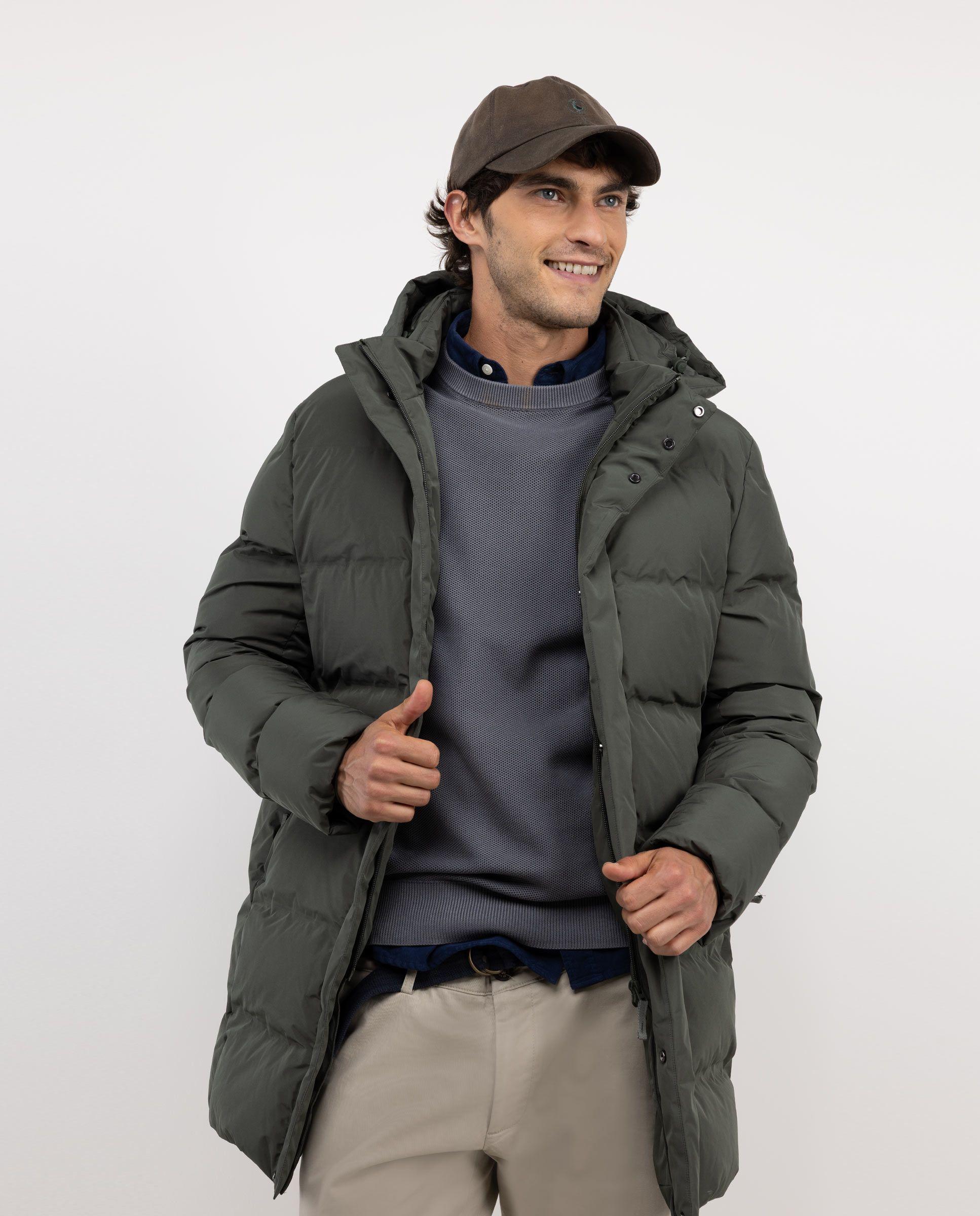 Abrigo Plumas Largo Verde HOMBRE OI 25-2