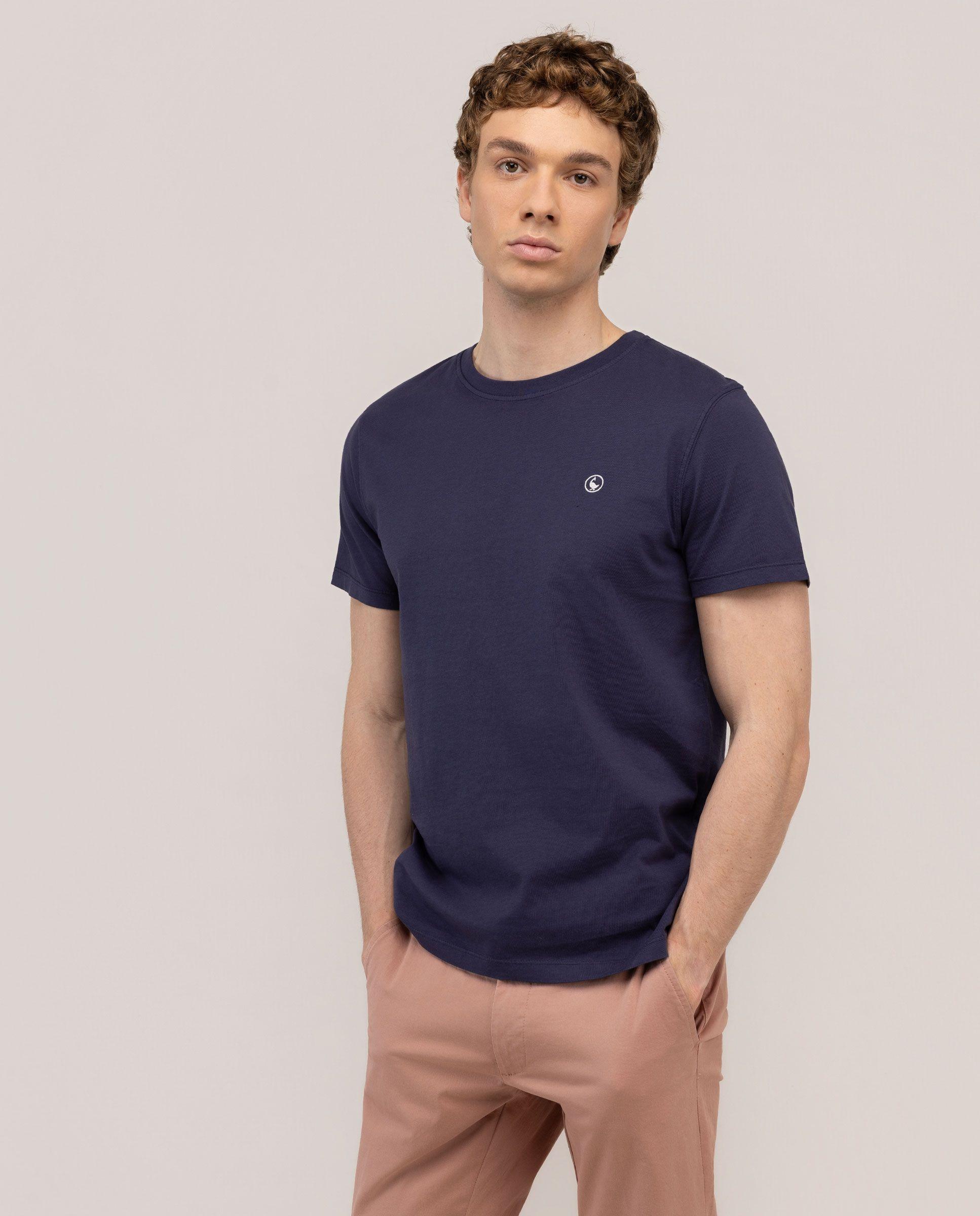 Camiseta Básica Garment Dyed Marino HOMBRE PV 26-2