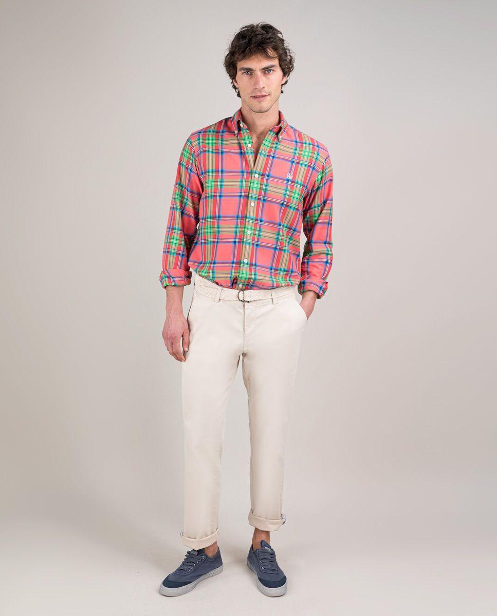 Camisa Tartán Coral HOMBRE PV 25-1