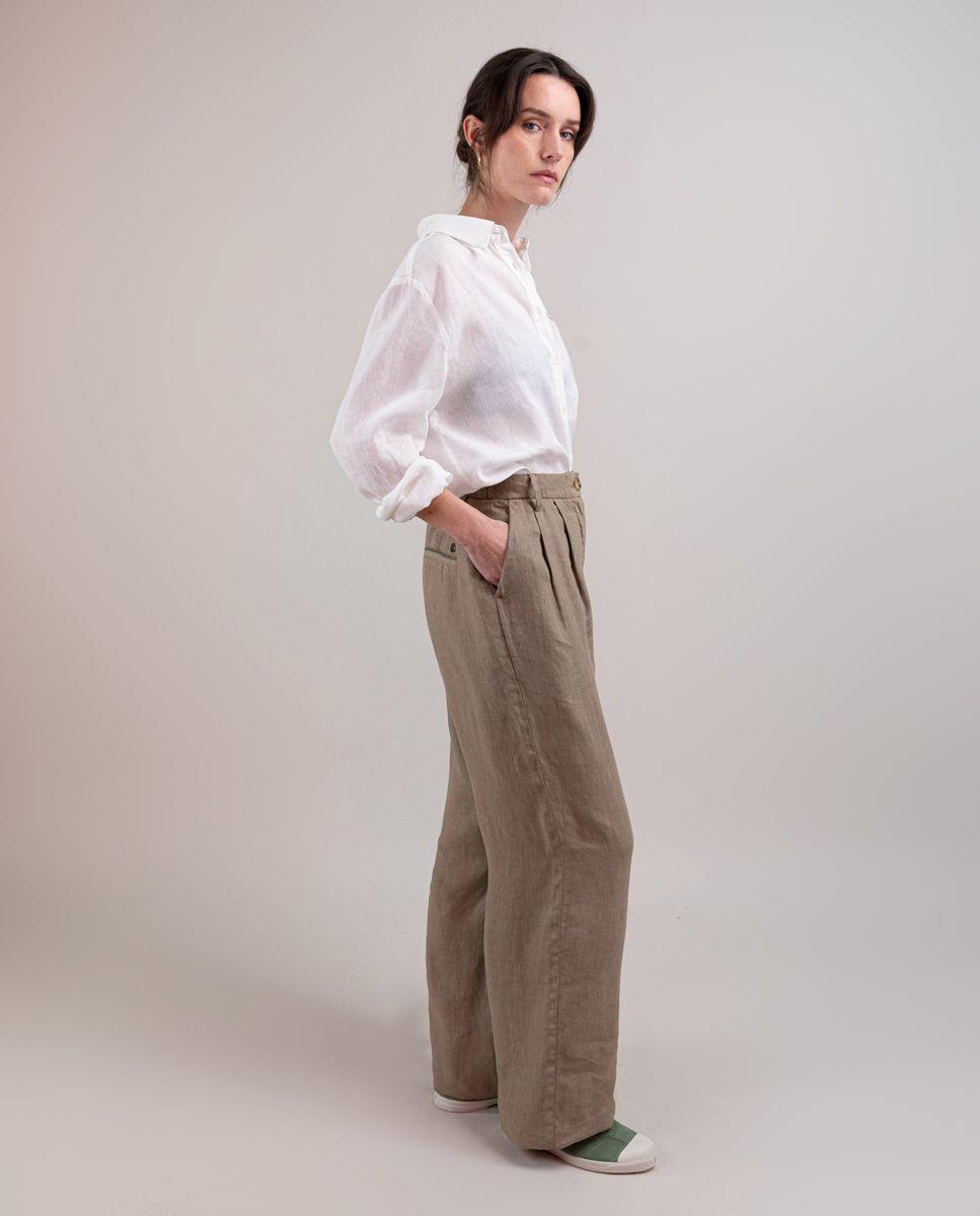 Camisa Lino Blanco MUJER PV 25-2