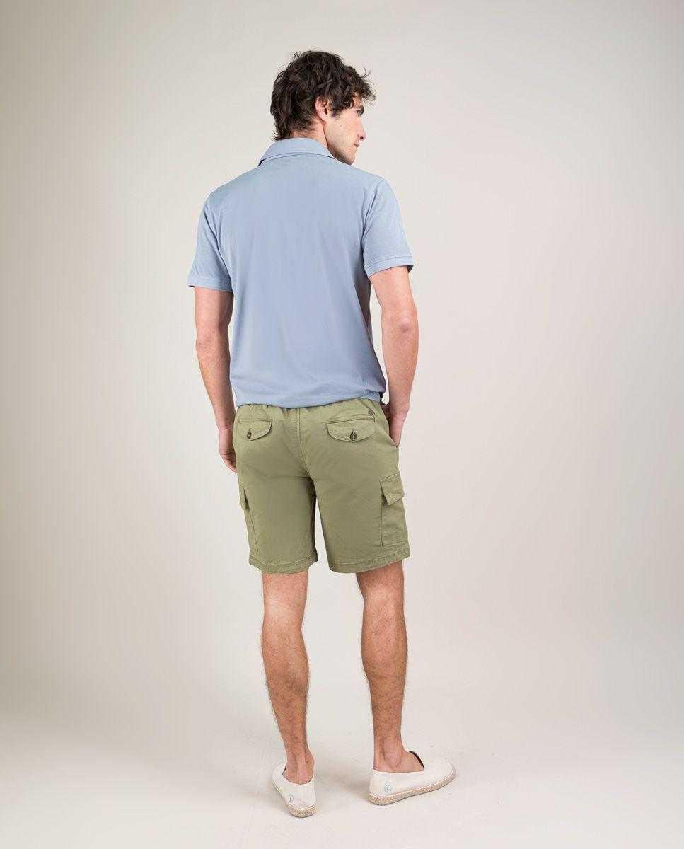 Polo Single Jersey Garment Dyed Azul HOMBRE PV 25-2