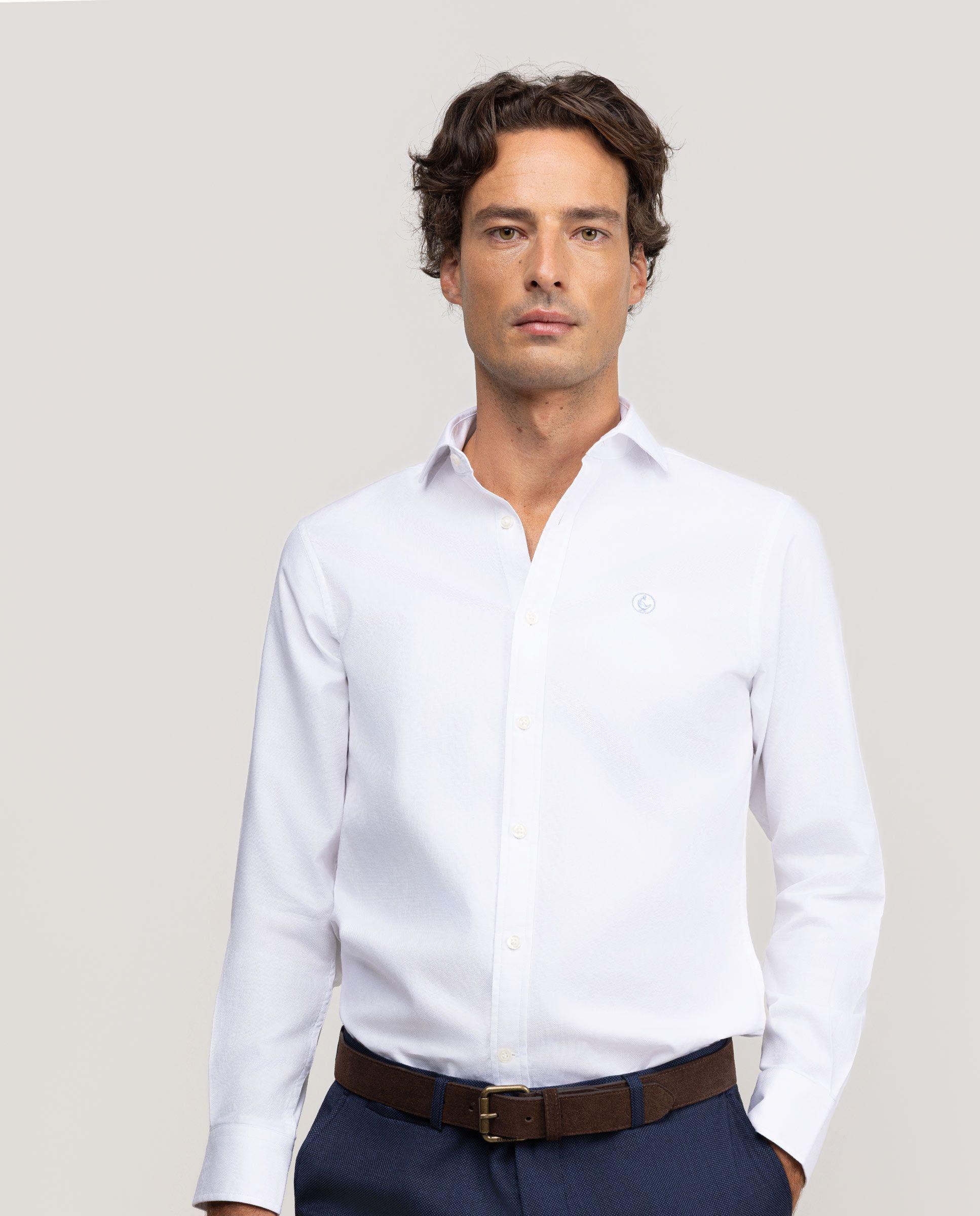 Camisa Royal Oxford Vestir Blanca HOMBRE OI 25-0