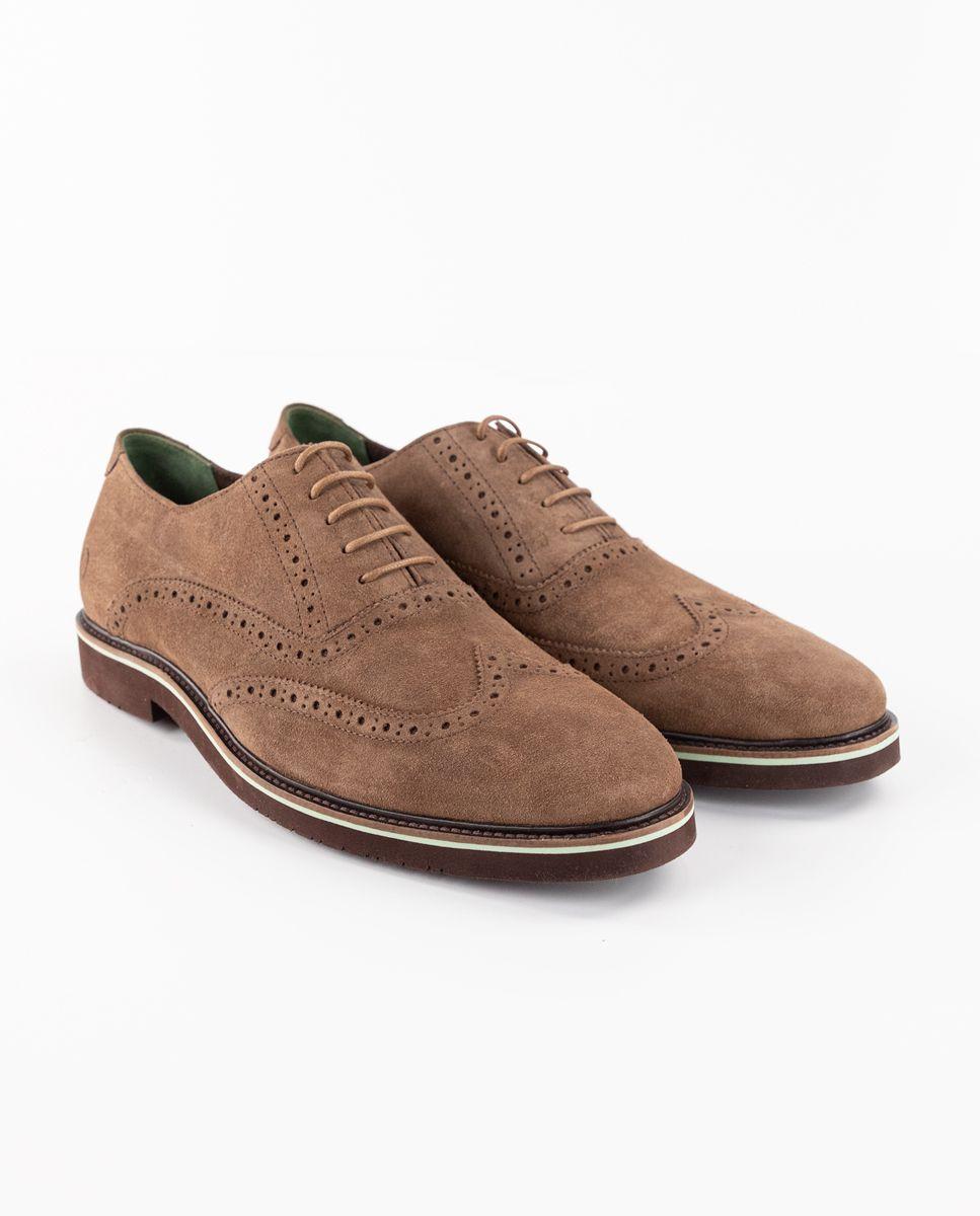 Zapato Oxford Ante Marrón HOMBRE PV 25-1