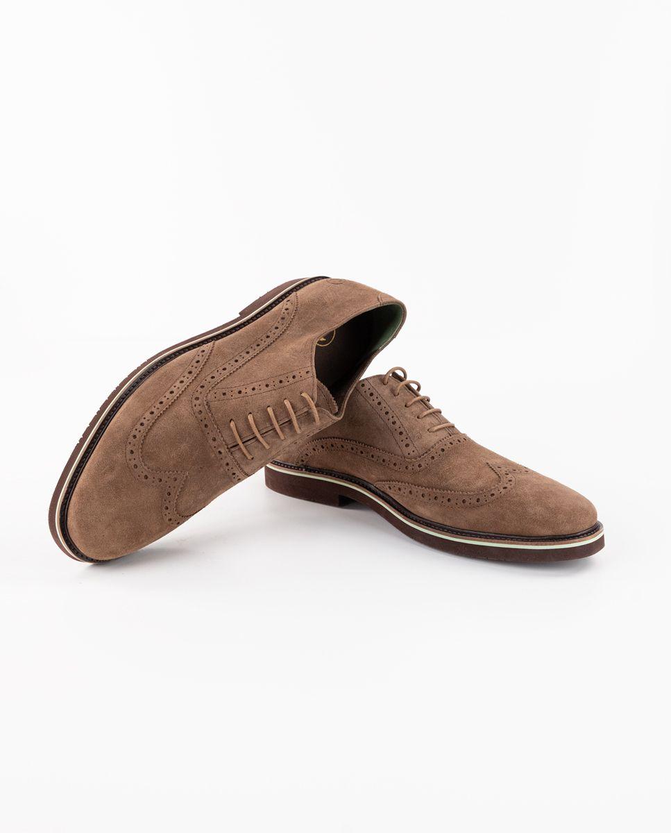 Zapato Oxford Ante Marrón HOMBRE PV 25-2