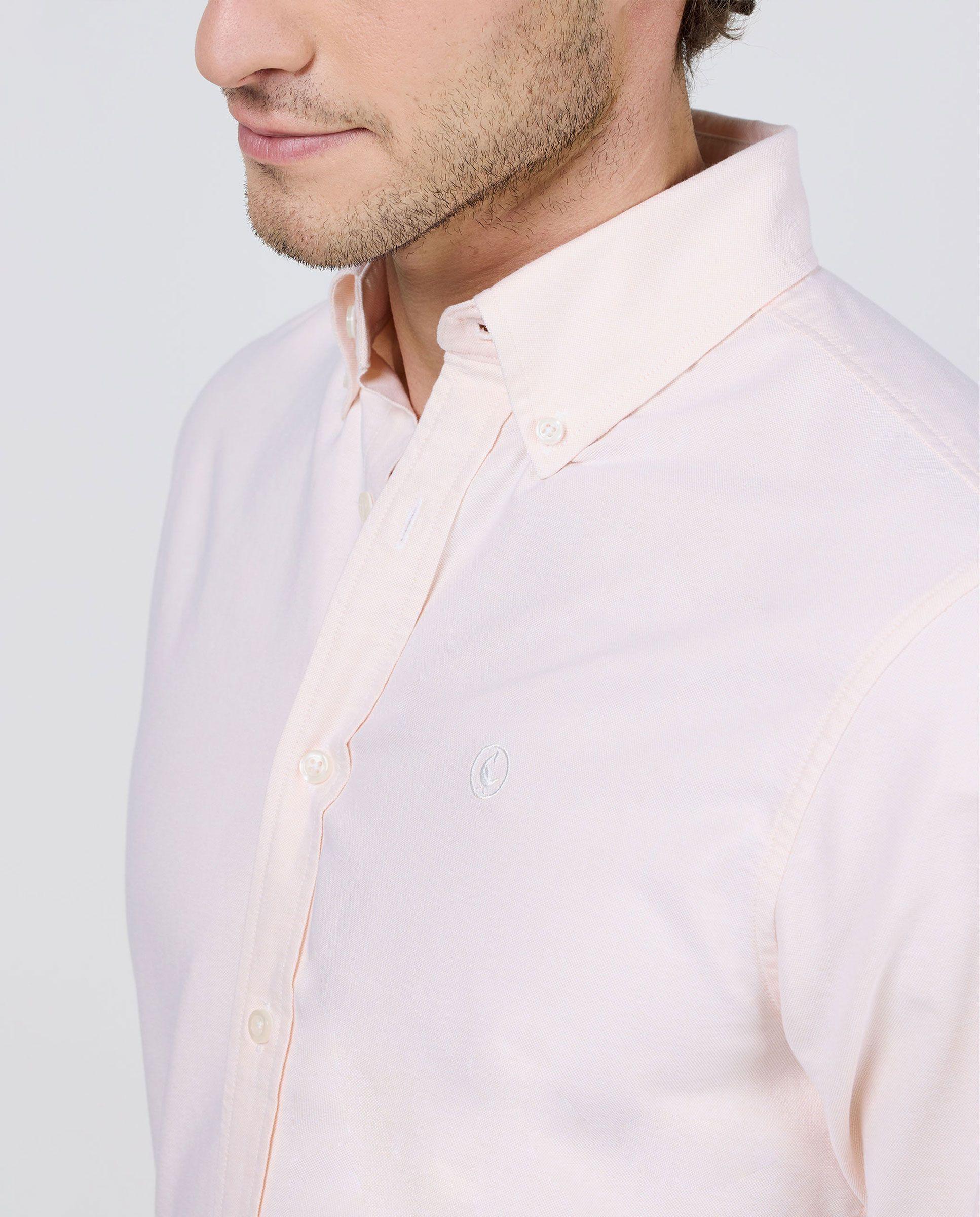 Camisa Oxford Liso Naranja HOMBRE PV 26-2