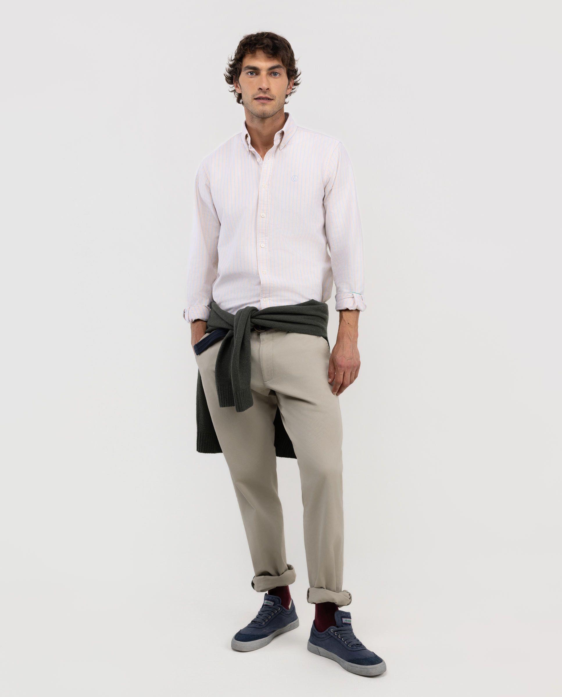 Camisa Raya Butcher Oxford Amarillo HOMBRE OI 25-0